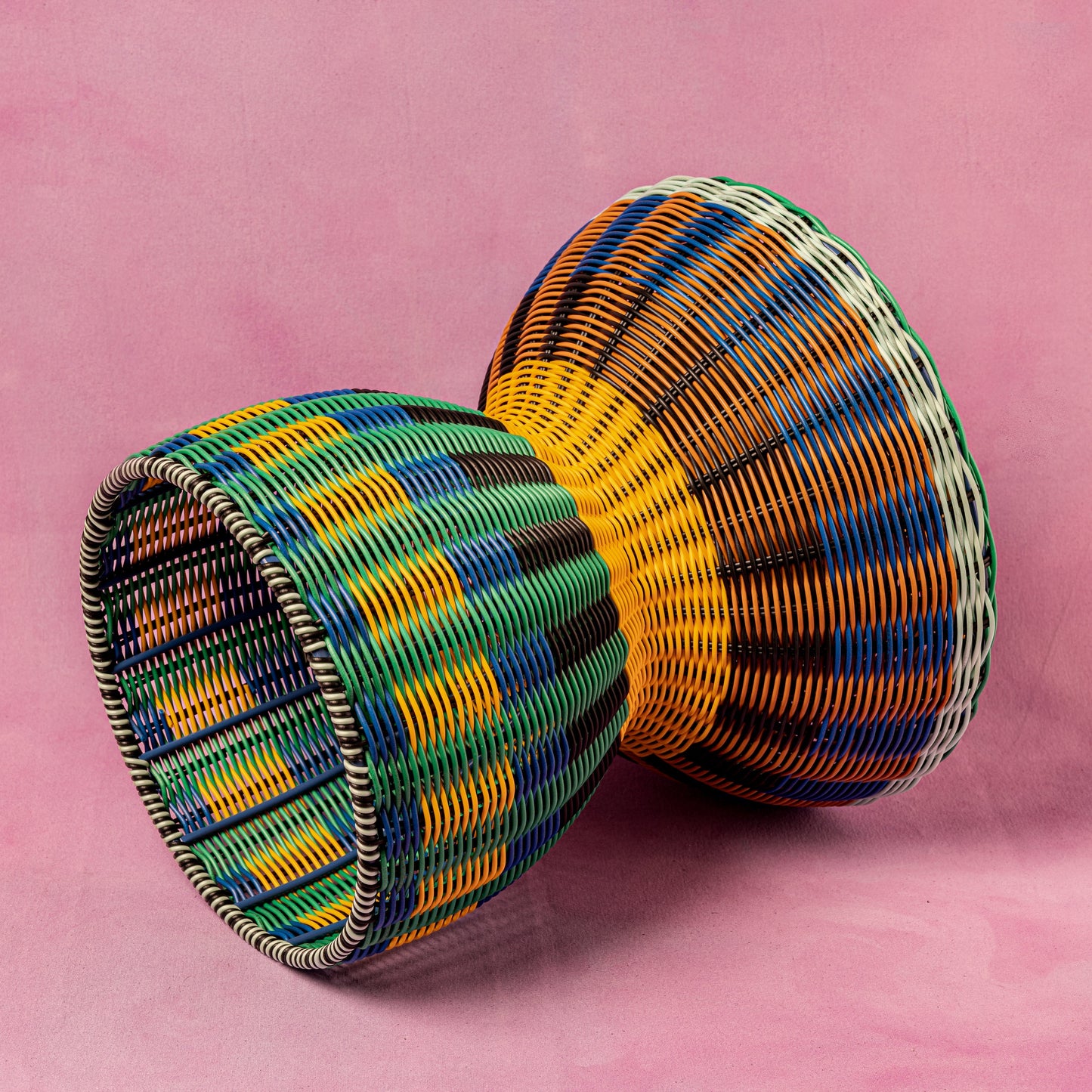 Woven Table | Yellow & Green