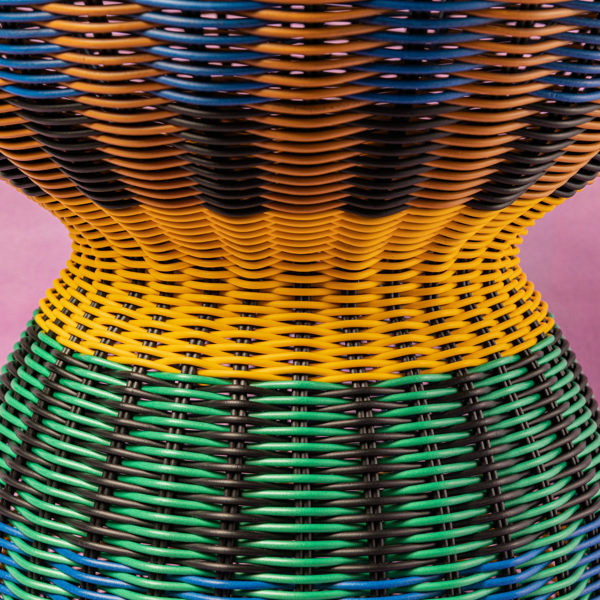 Woven Table | Yellow & Green