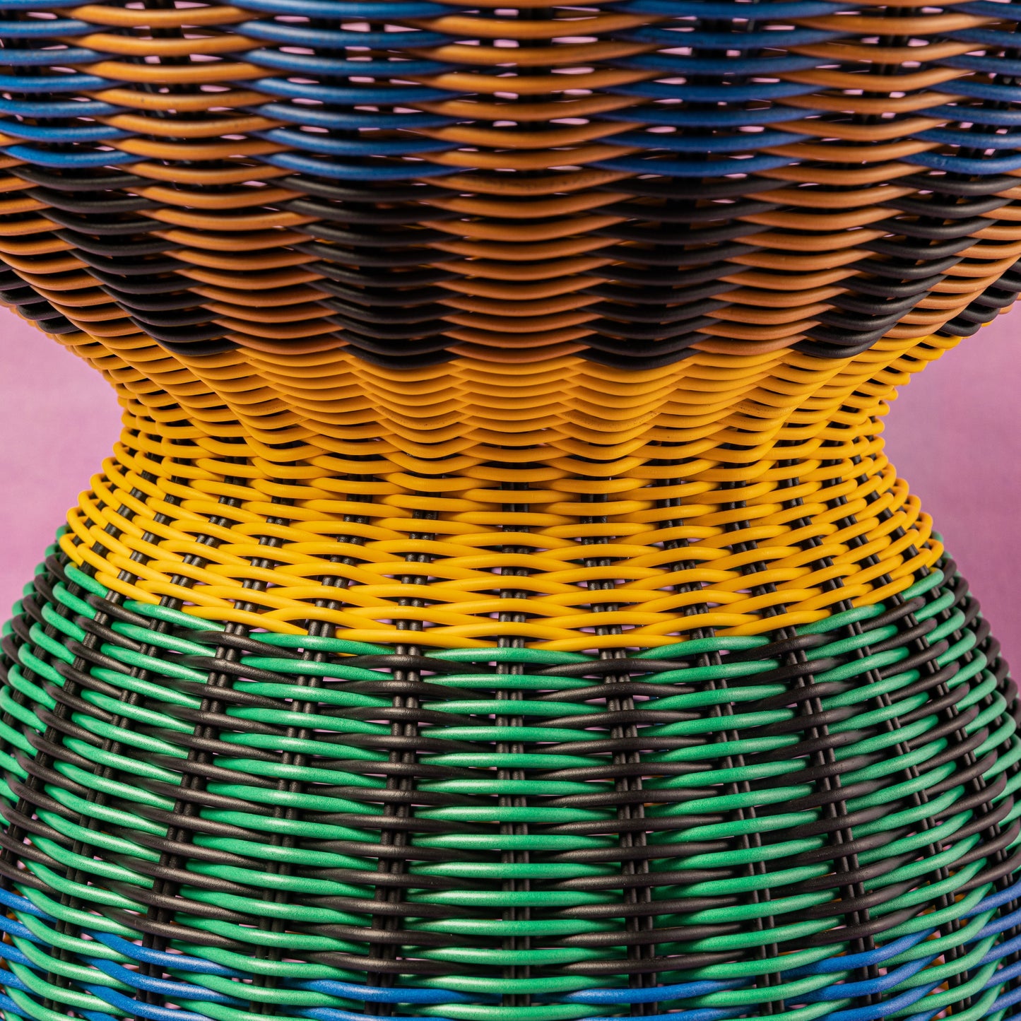 Woven Table | Yellow & Green