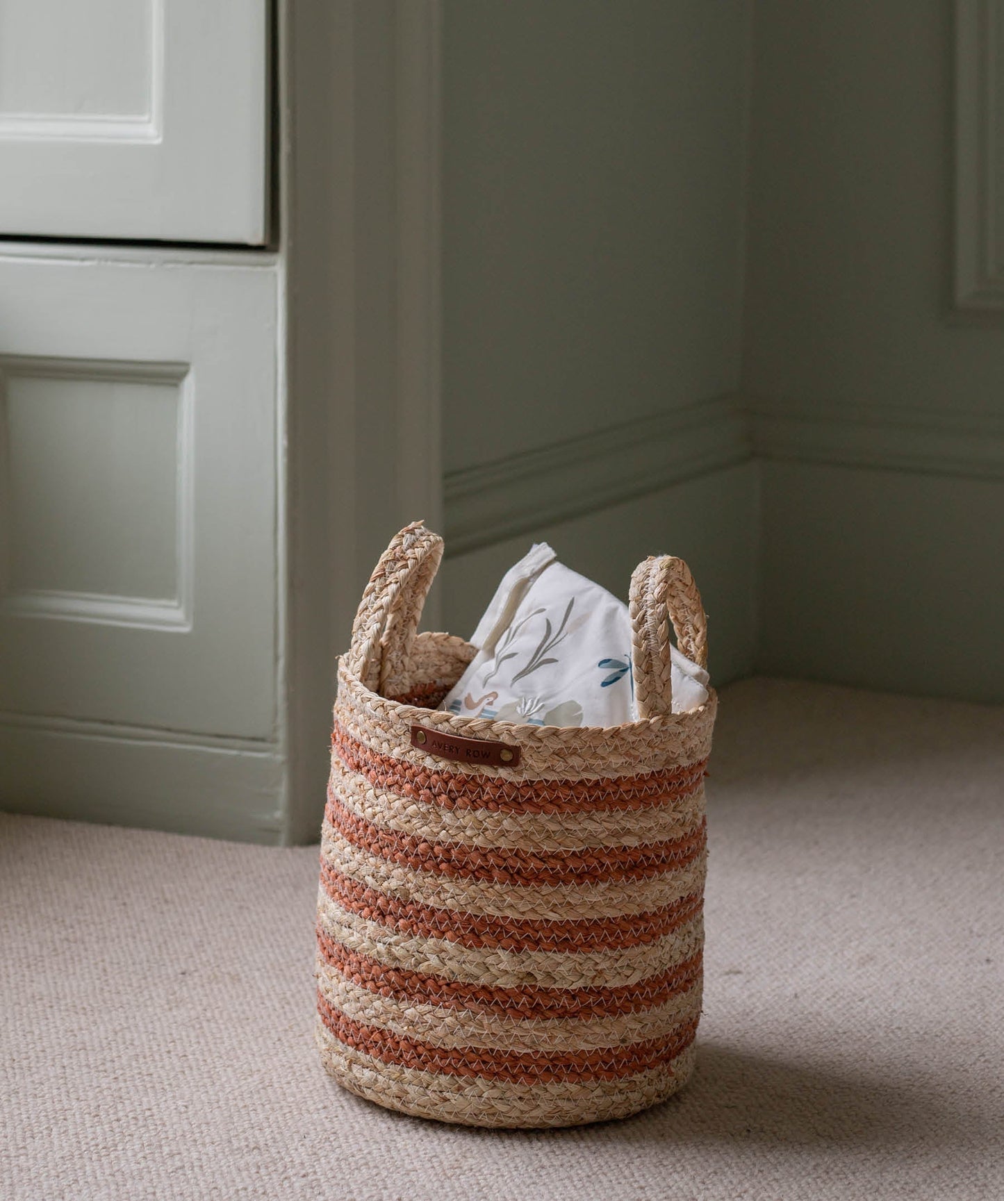 Maize Stripe Storage Basket Set of 3 - Natural