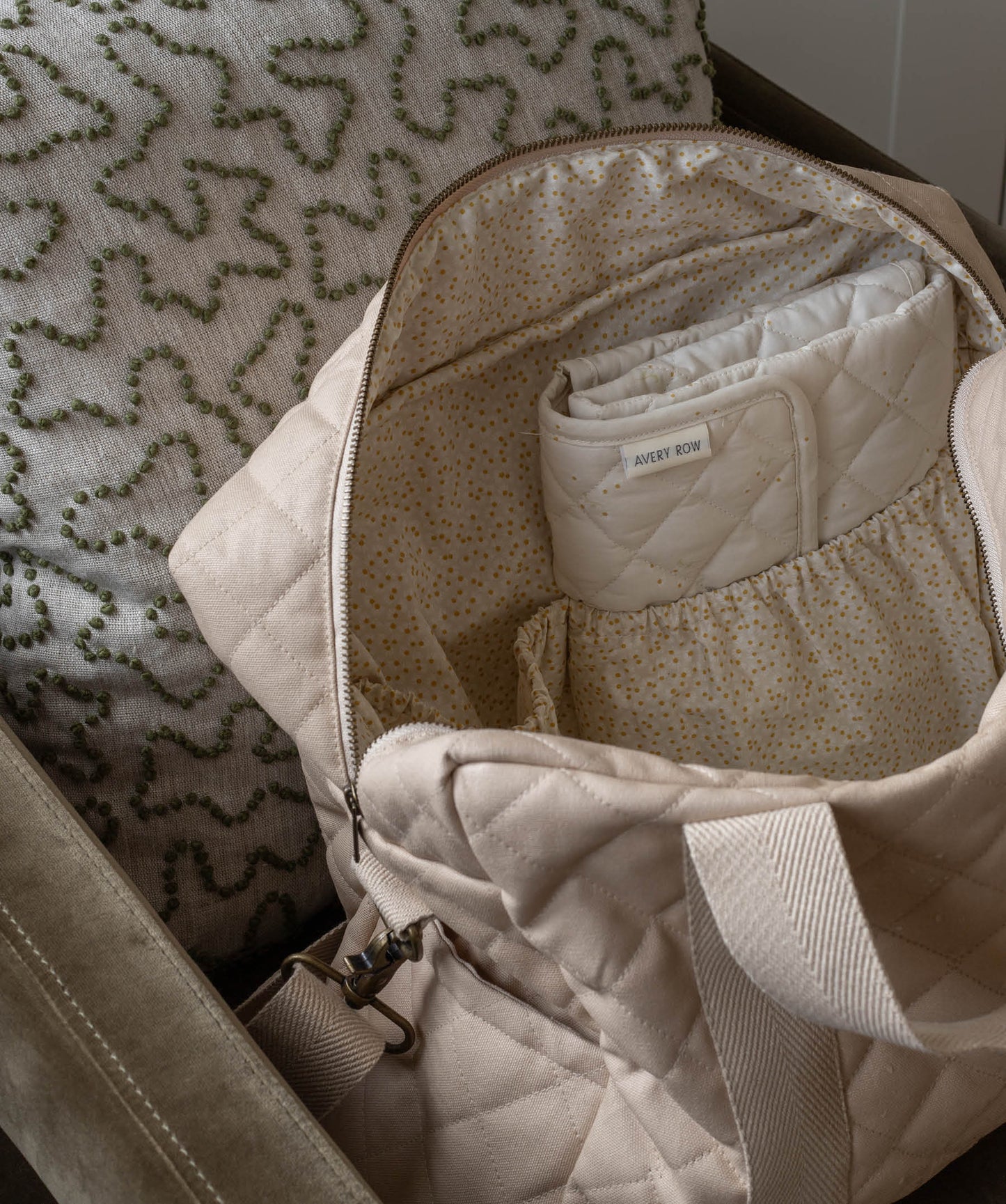 Baby Changing Bag - Natural
