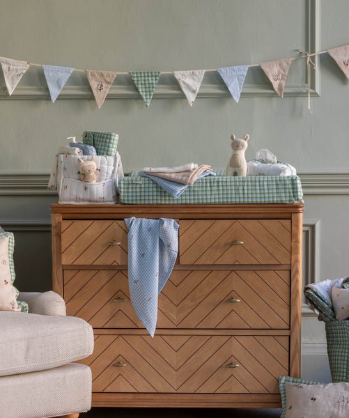 Baby Changing Mat - Greenhouse Gingham