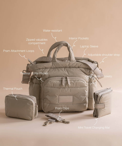 Baby Changing Tote Bag - Oyster
