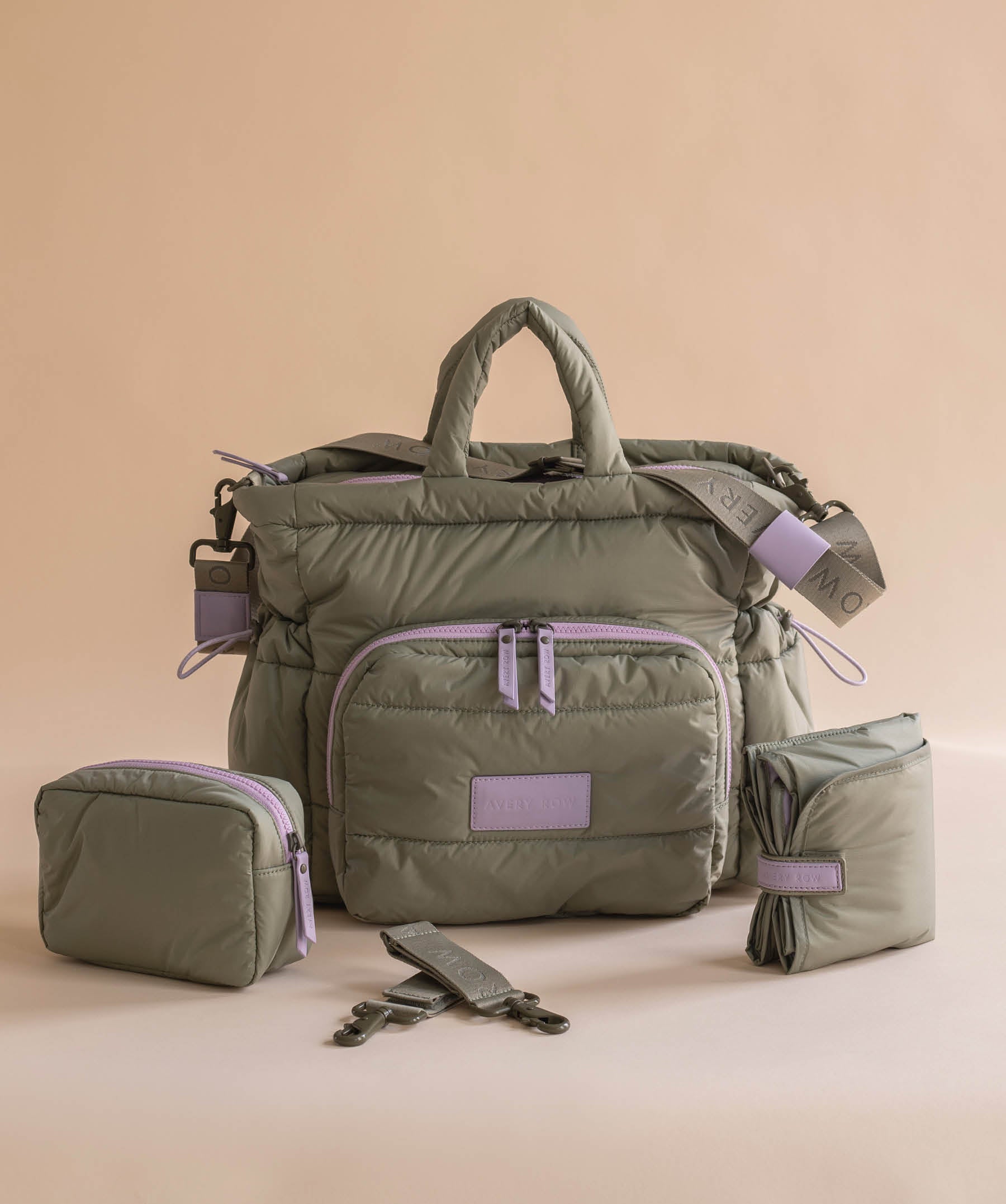 Baby Changing Tote Bag - Olive