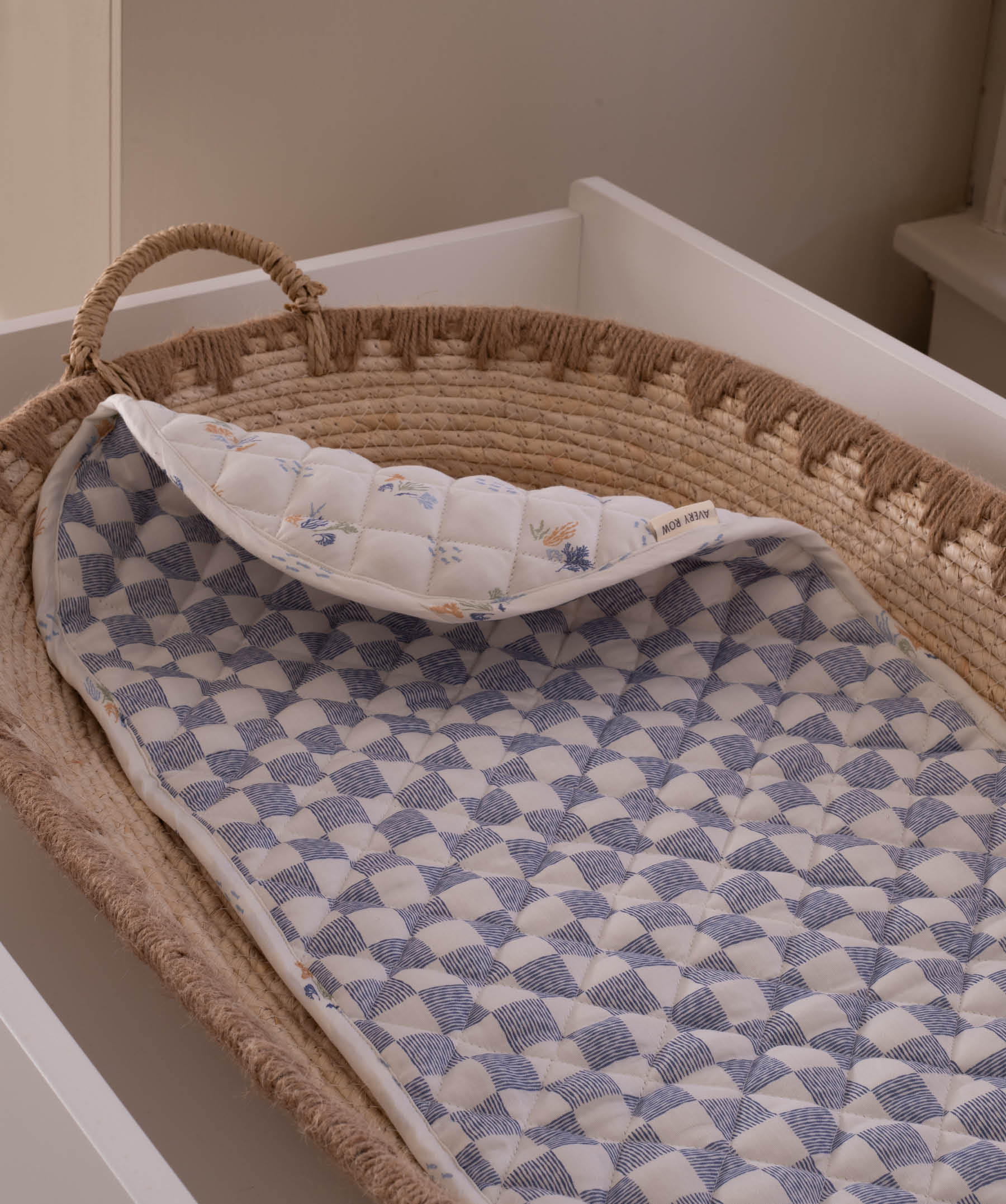 Changing Basket Cotton Liner - Coastline