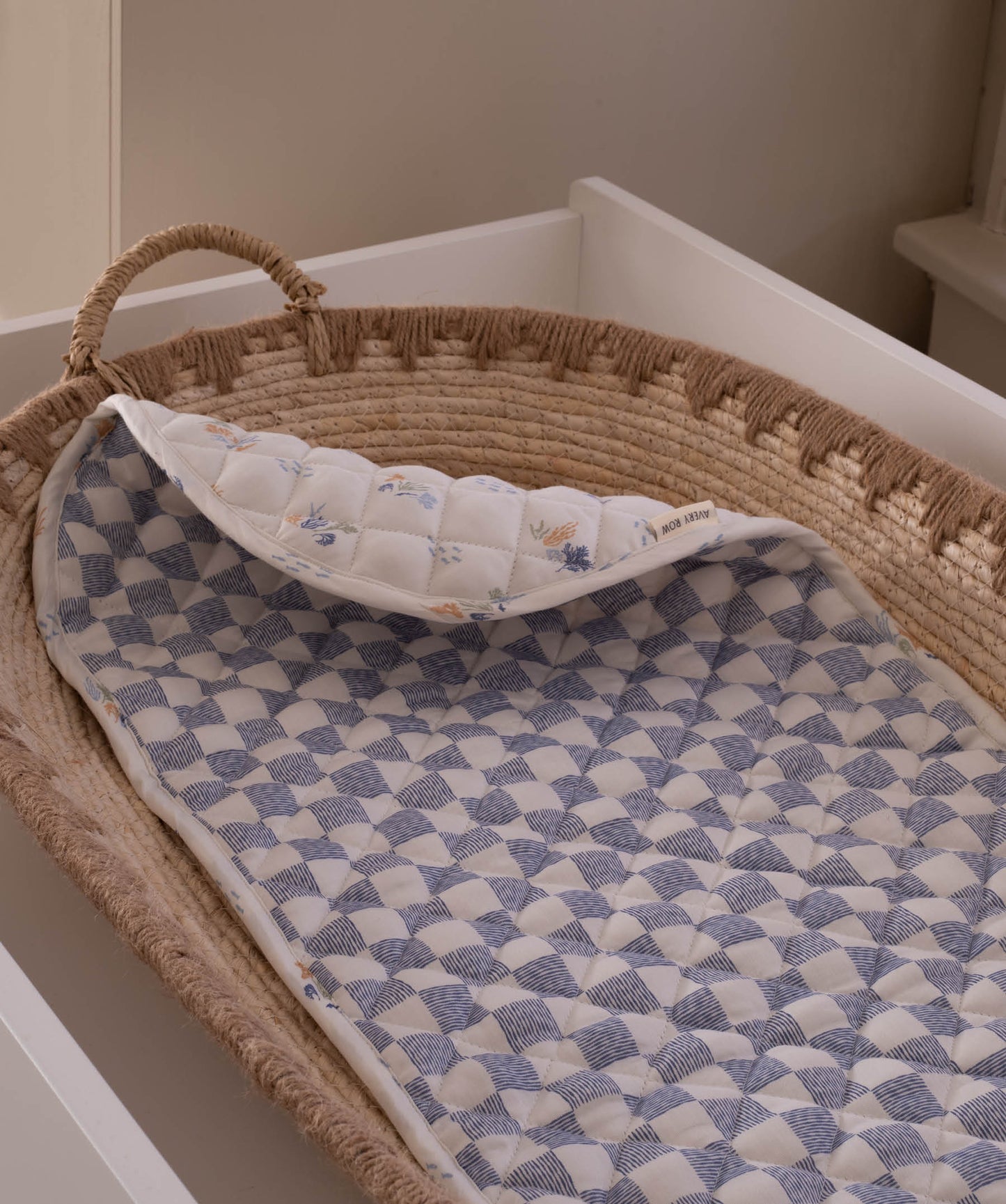 Changing Basket Cotton Liner - Coastline