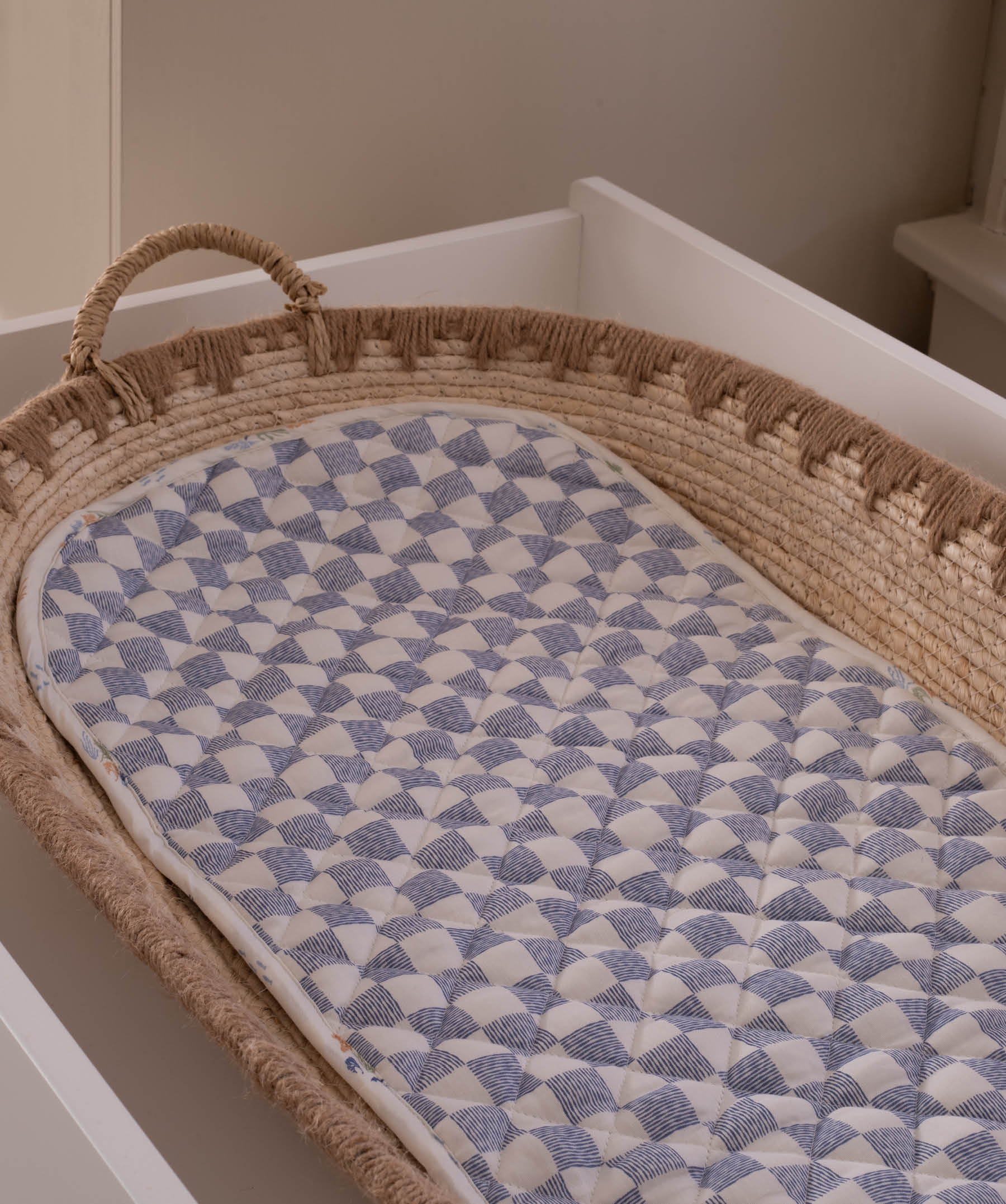 Changing Basket Cotton Liner - Coastline
