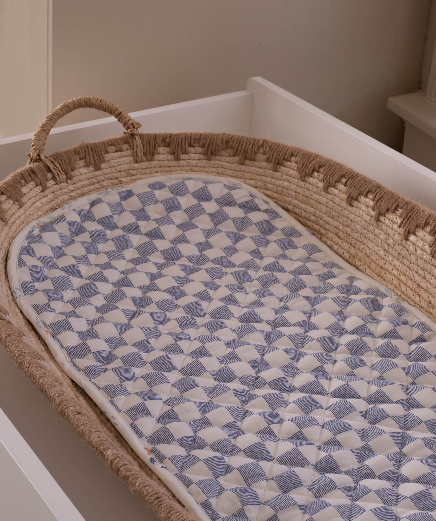 Changing Basket Cotton Liner - Coastline