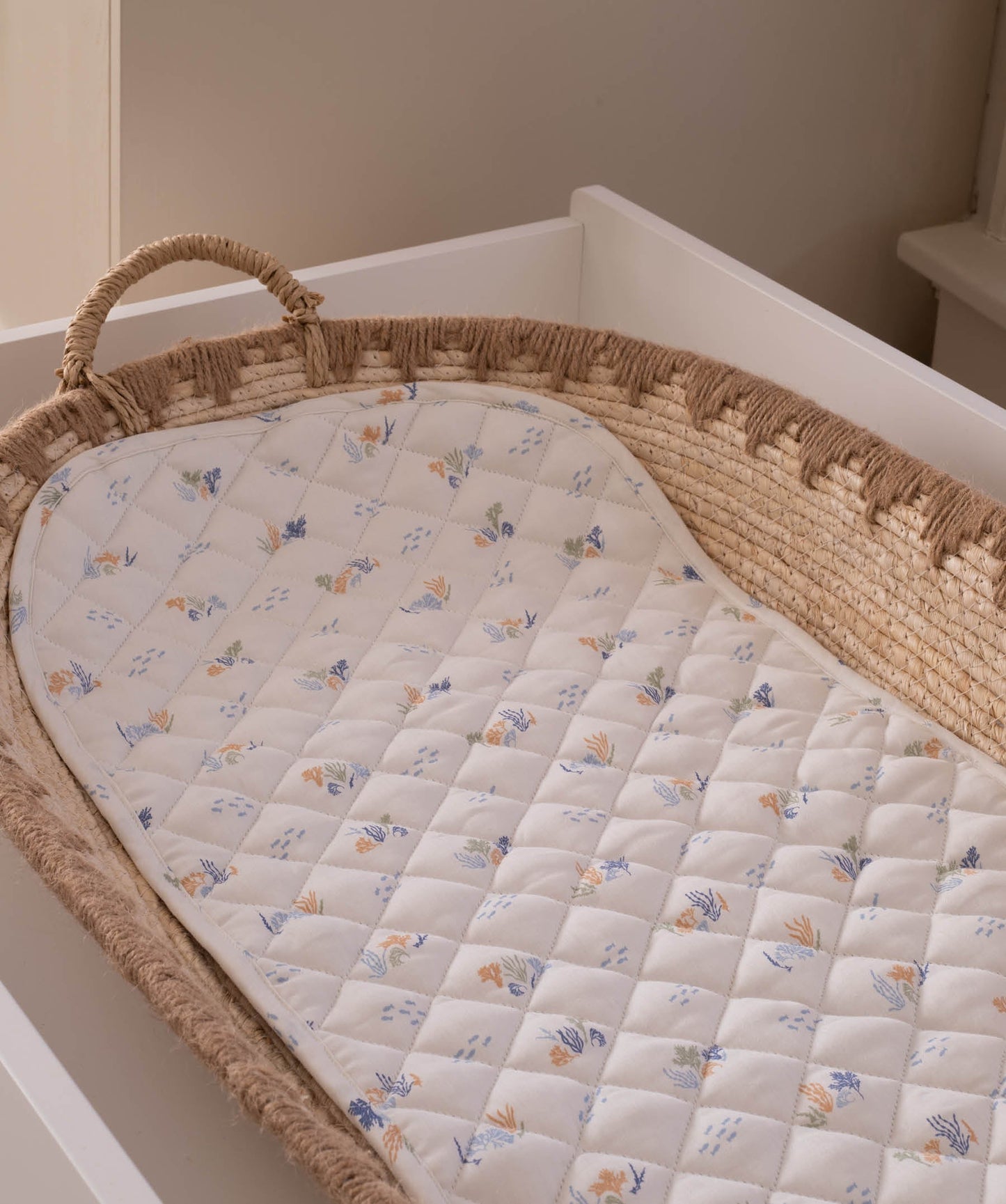 Changing Basket Cotton Liner - Coastline