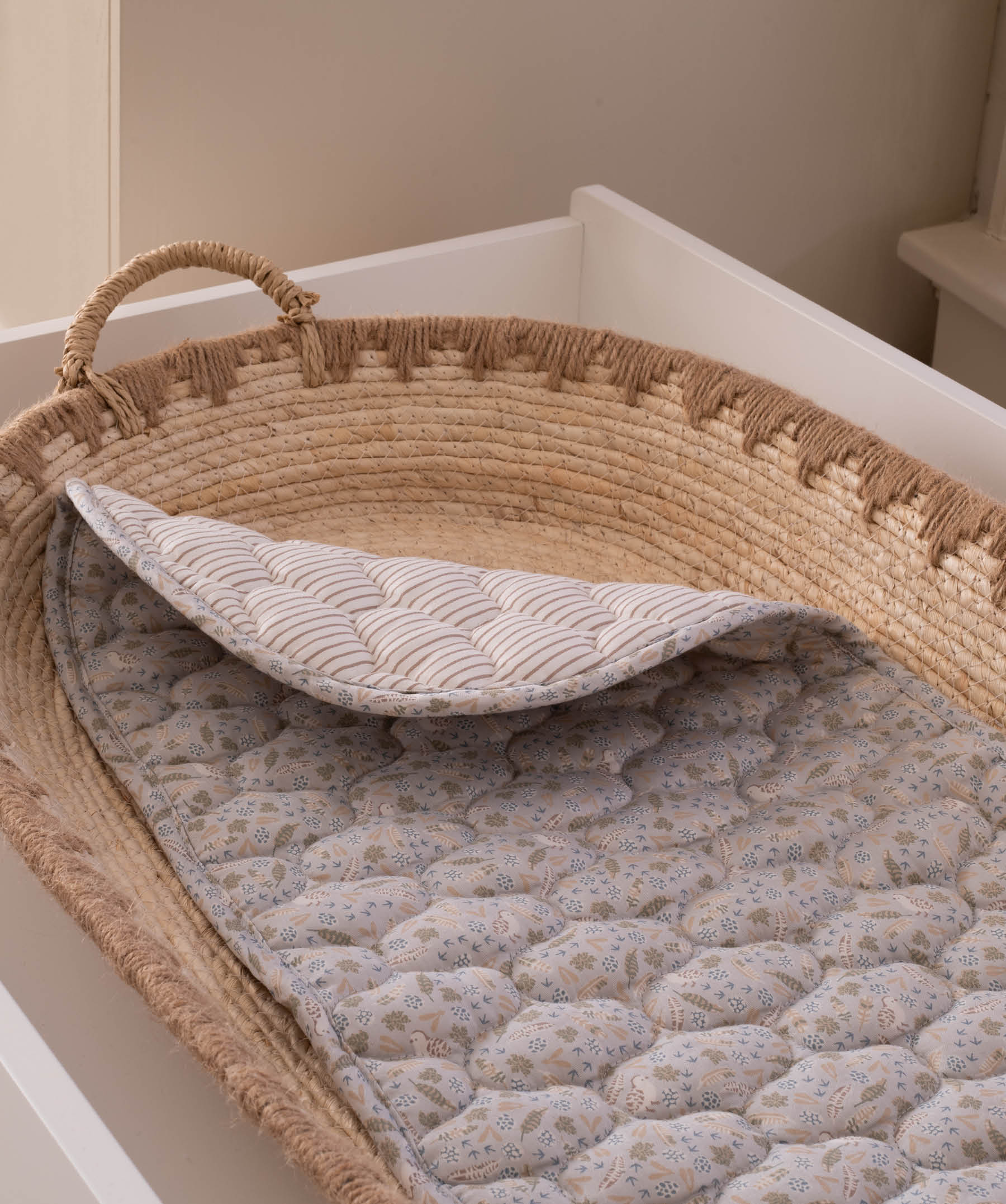 Changing Basket Cotton Liner - Nature Trail