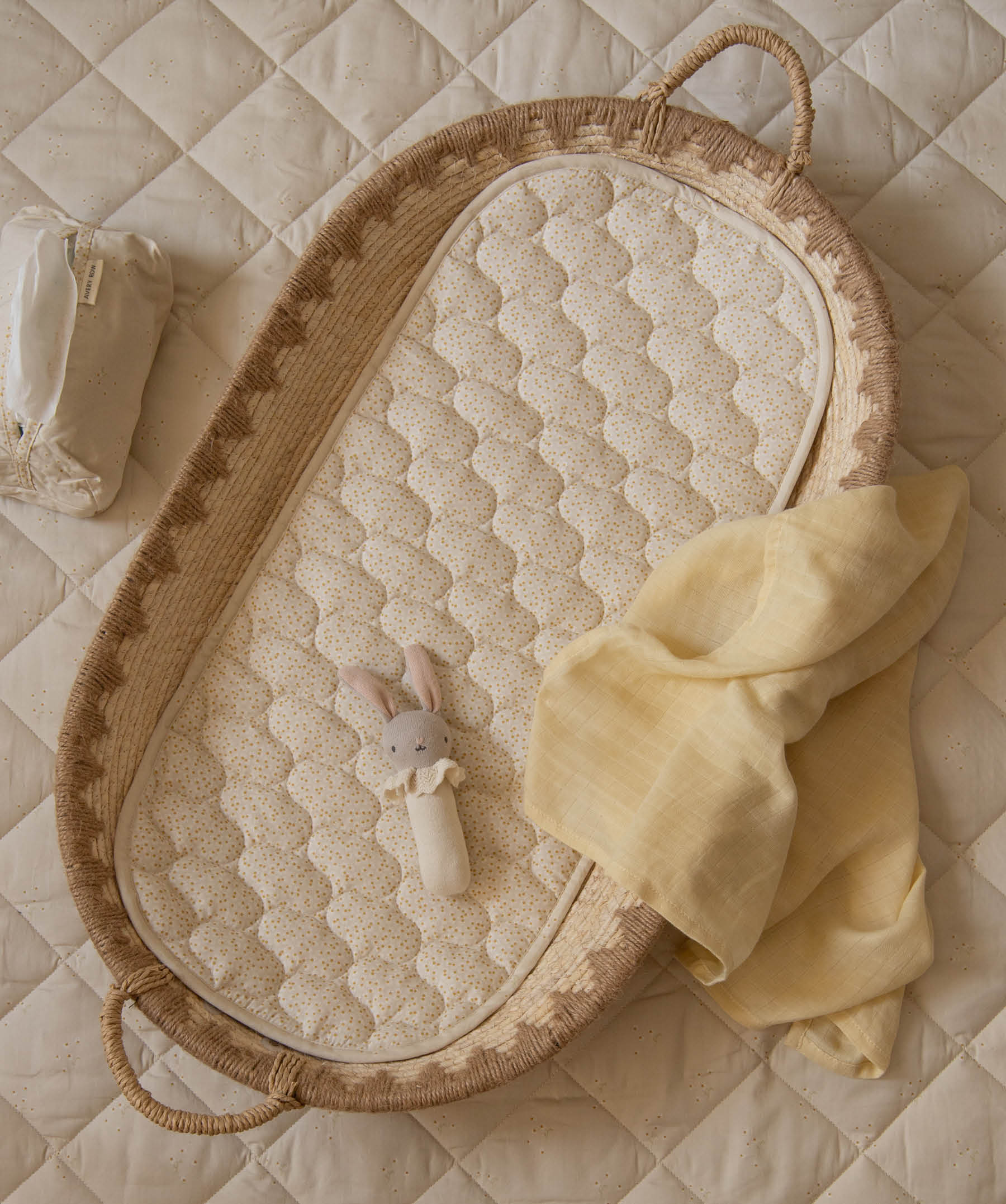 Changing Basket Cotton Liner - Wild Chamomile