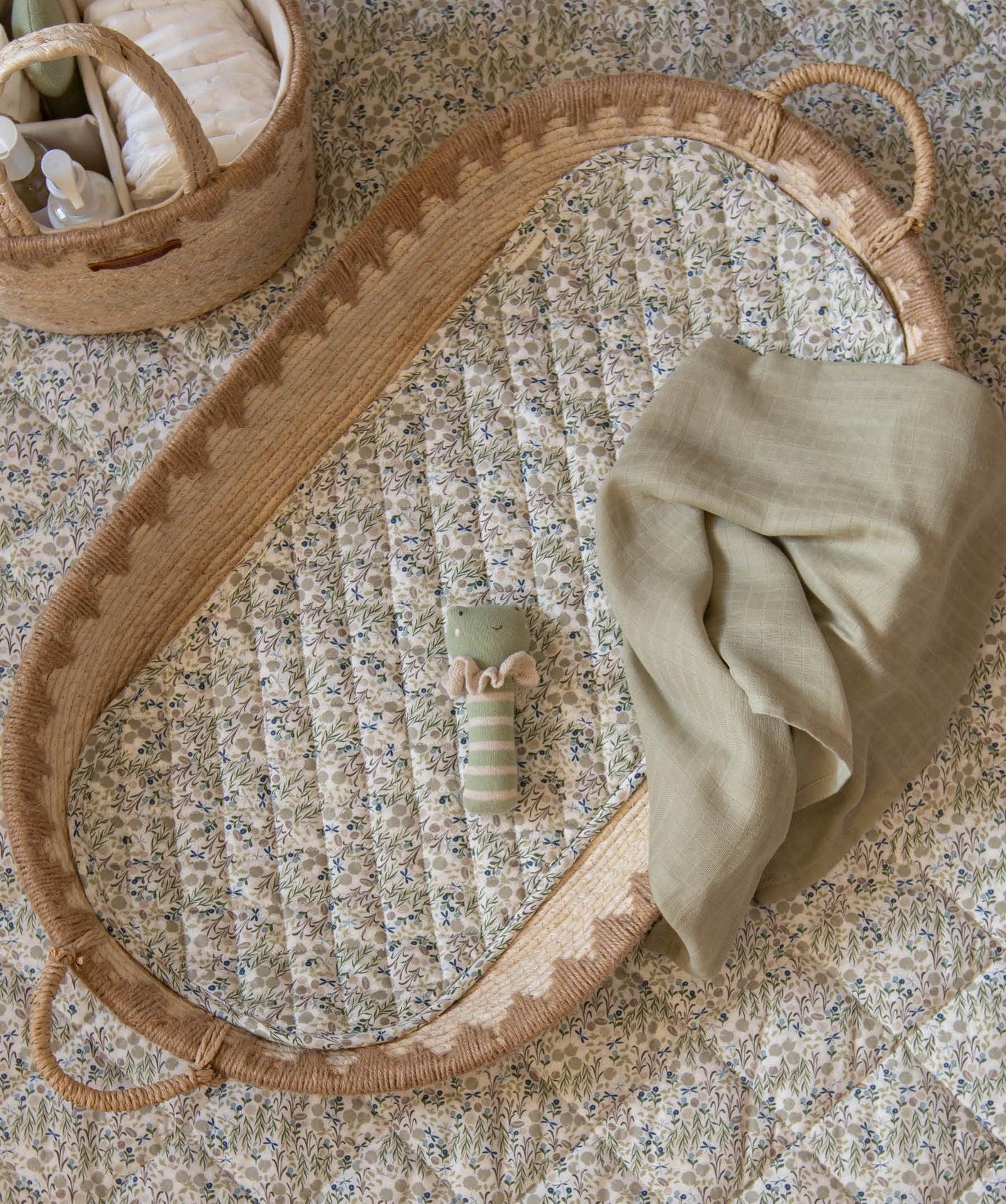 Changing Basket Cotton Liner - Riverbank