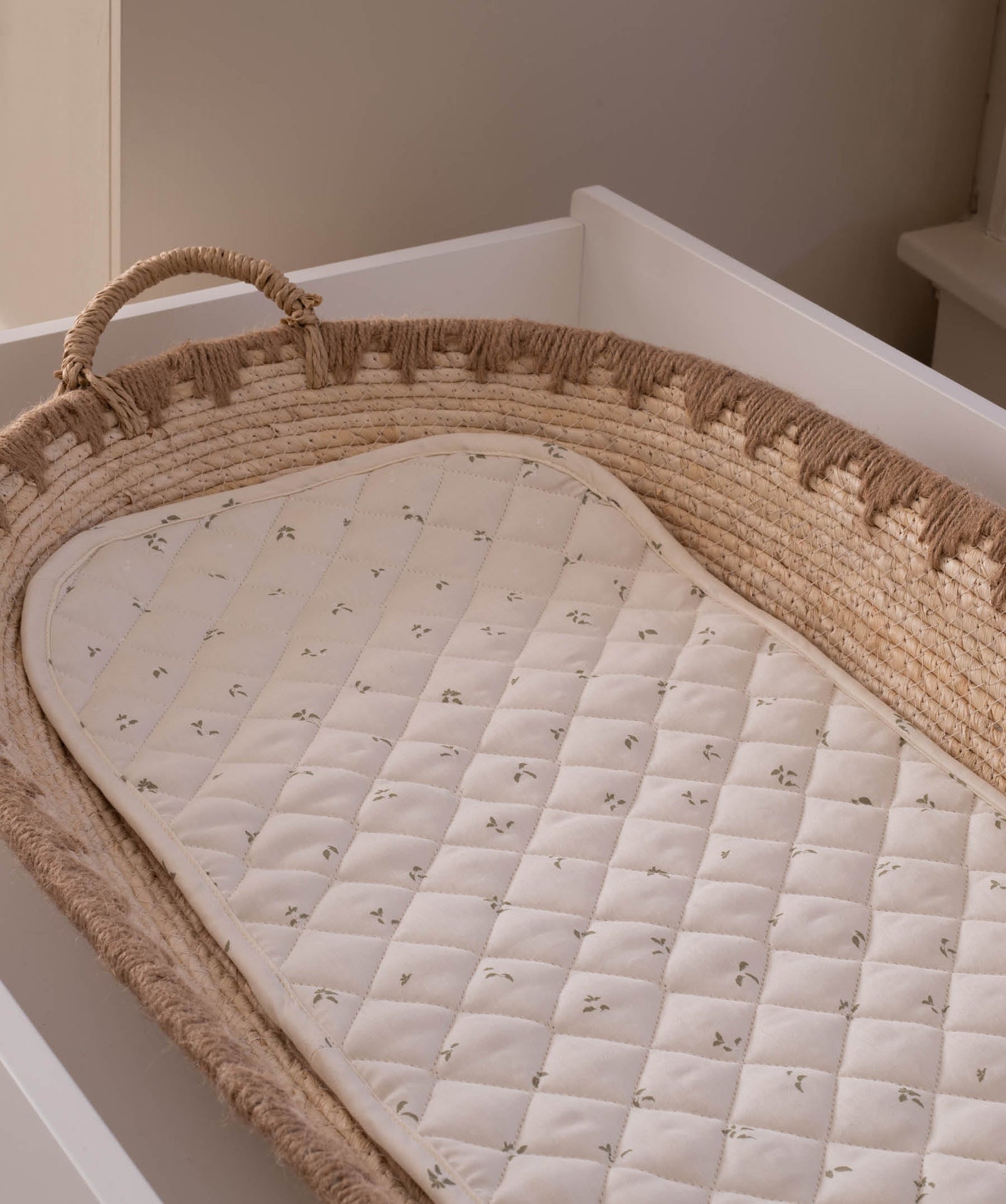 Changing Basket Cotton Liner - Nettle Scatter