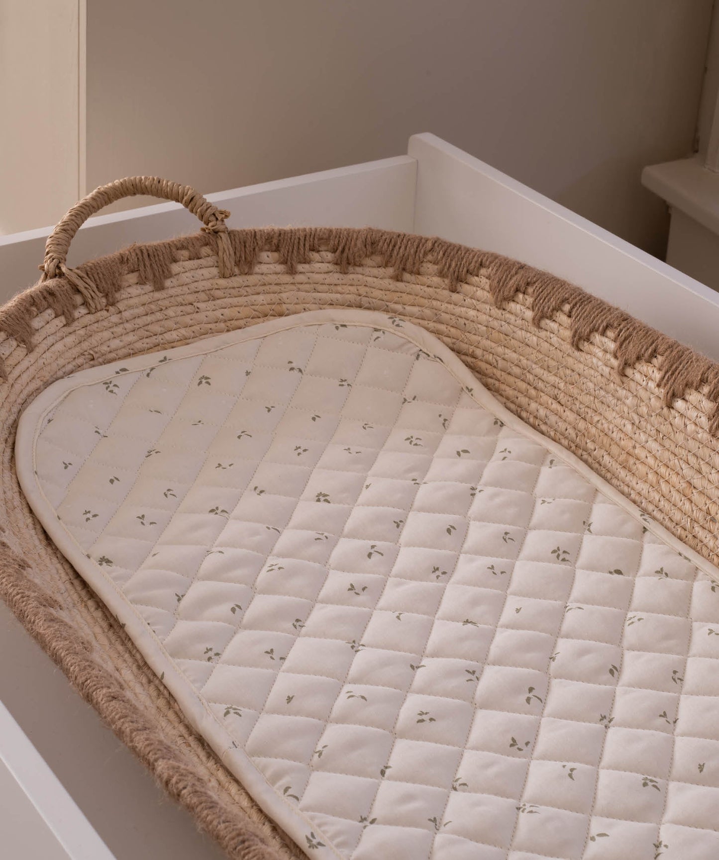 Changing Basket Cotton Liner - Nettle Scatter