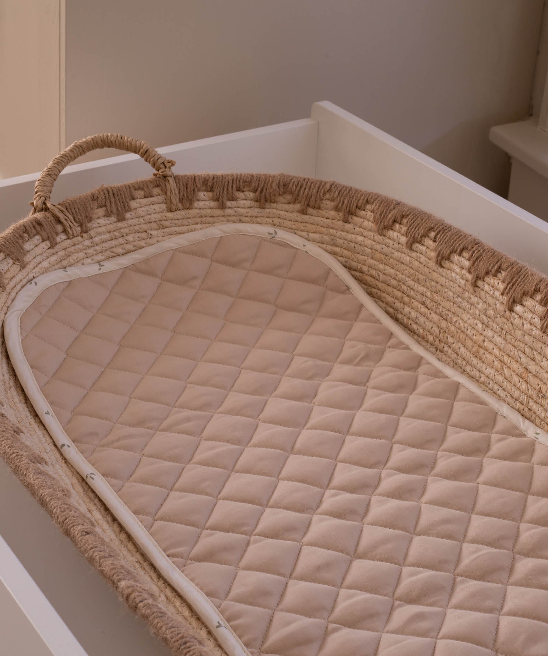 Changing Basket Cotton Liner - Nettle Scatter