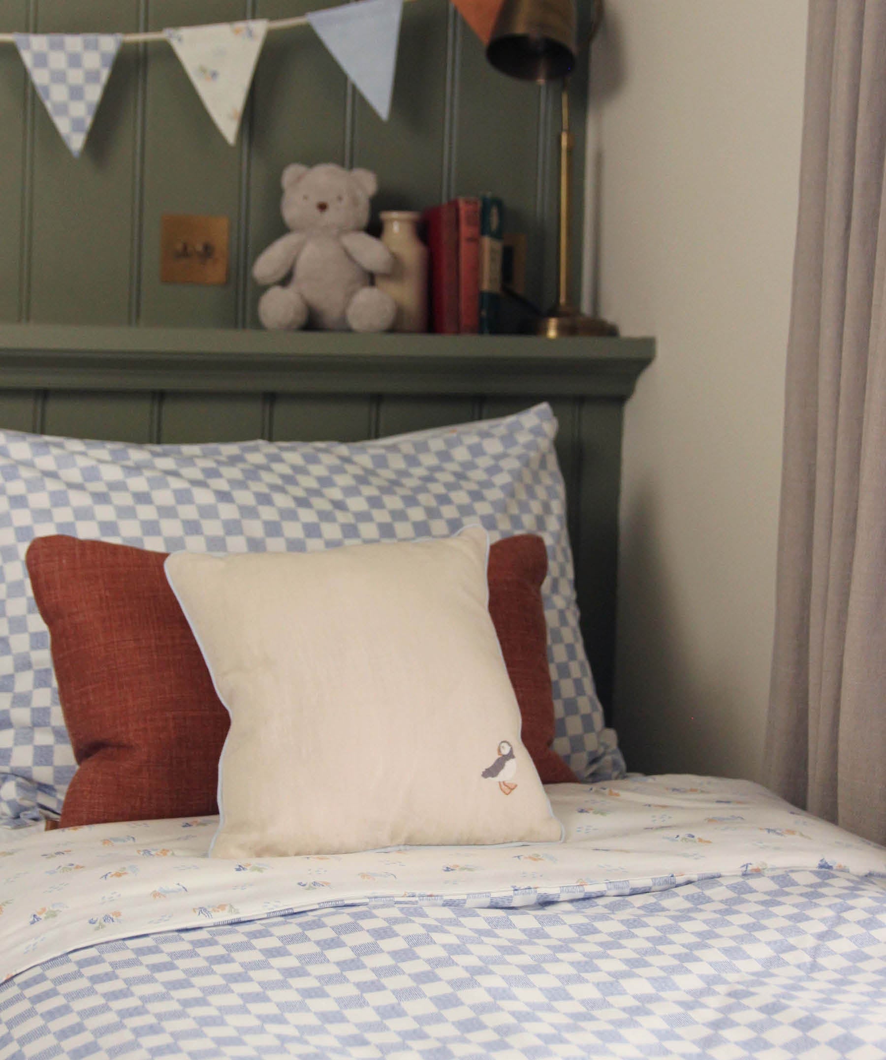 Square Linen Scatter Cushion - Coastline