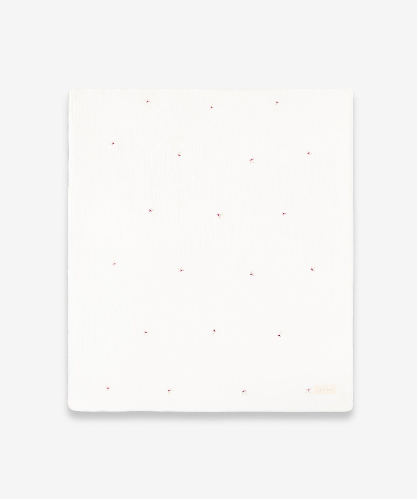 Embroidered Muslin Blanket - Anemone
