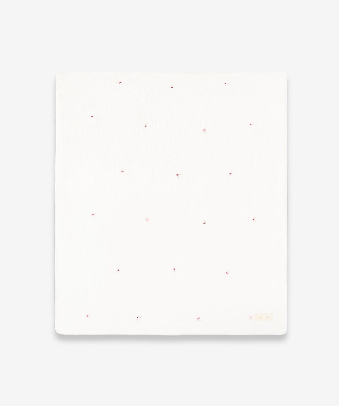Embroidered Muslin Blanket - Anemone