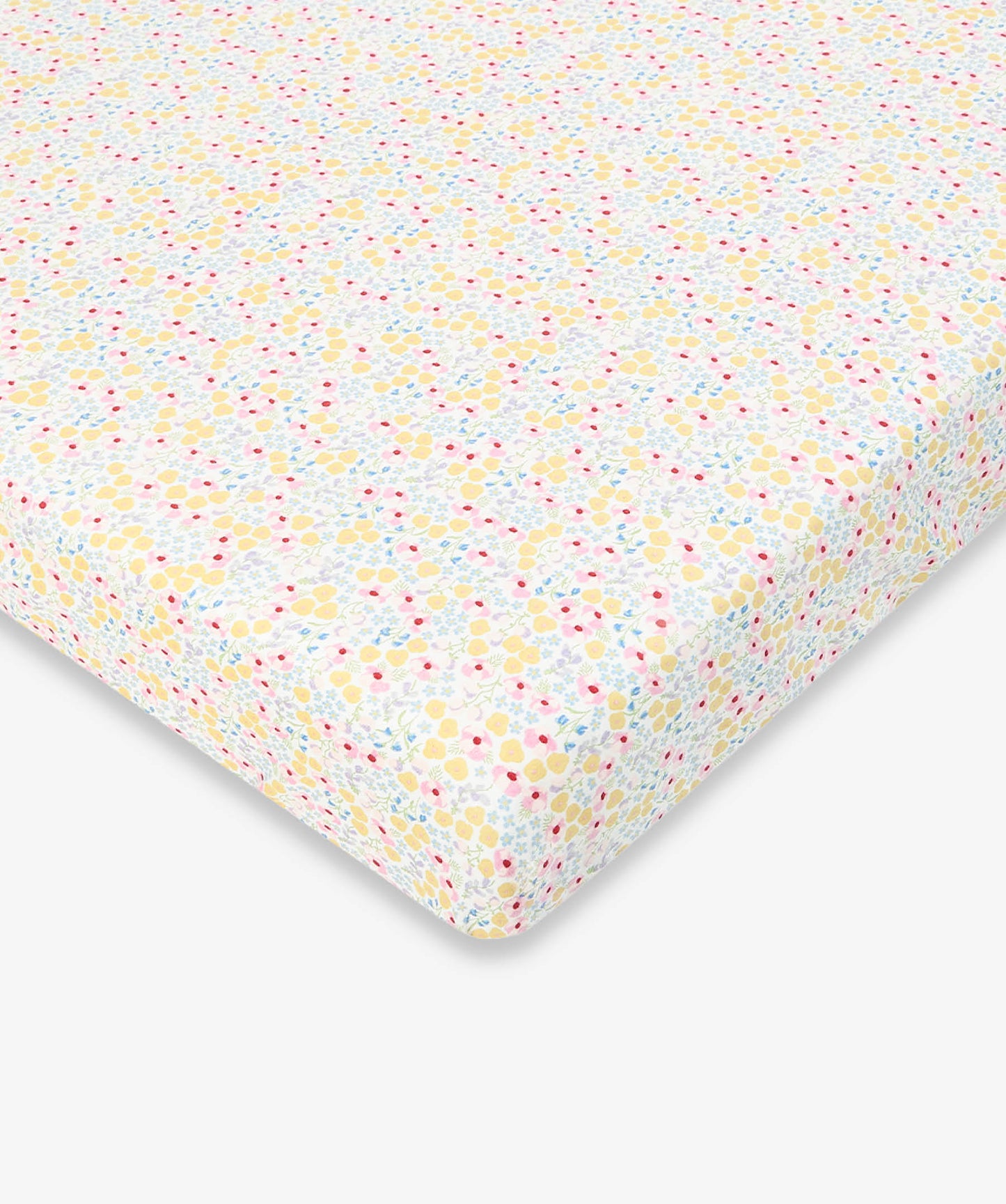 Organic Cotbed Fitted Sheet - Wildflower Garden