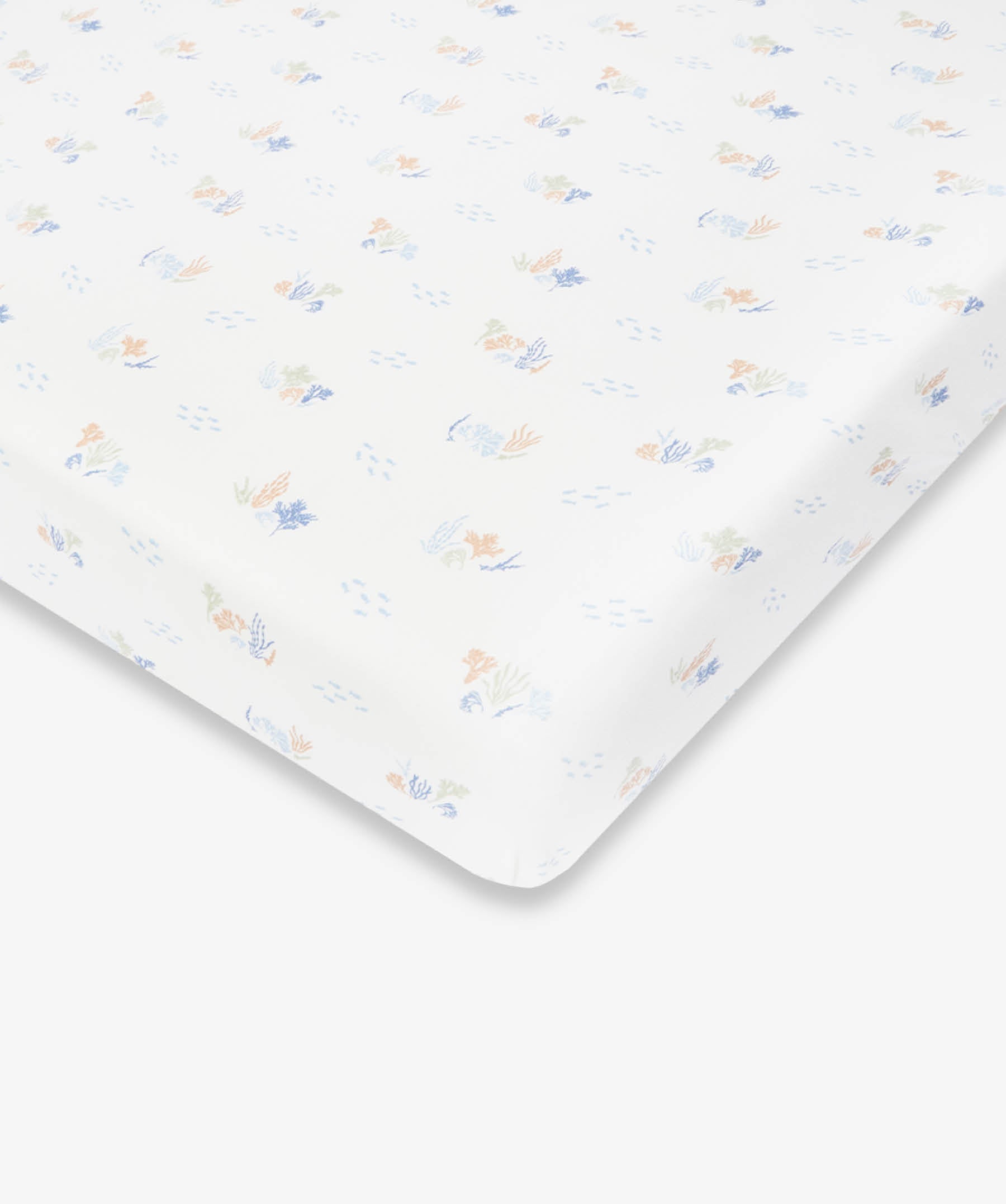 Organic Cotbed Fitted Sheet - Coastline