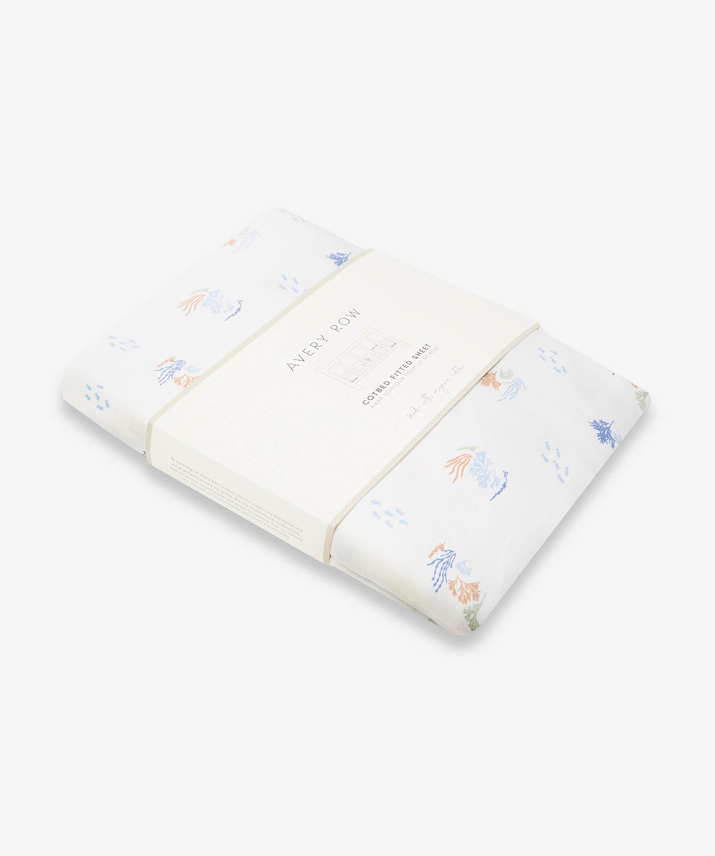 Organic Cotbed Fitted Sheet - Coastline