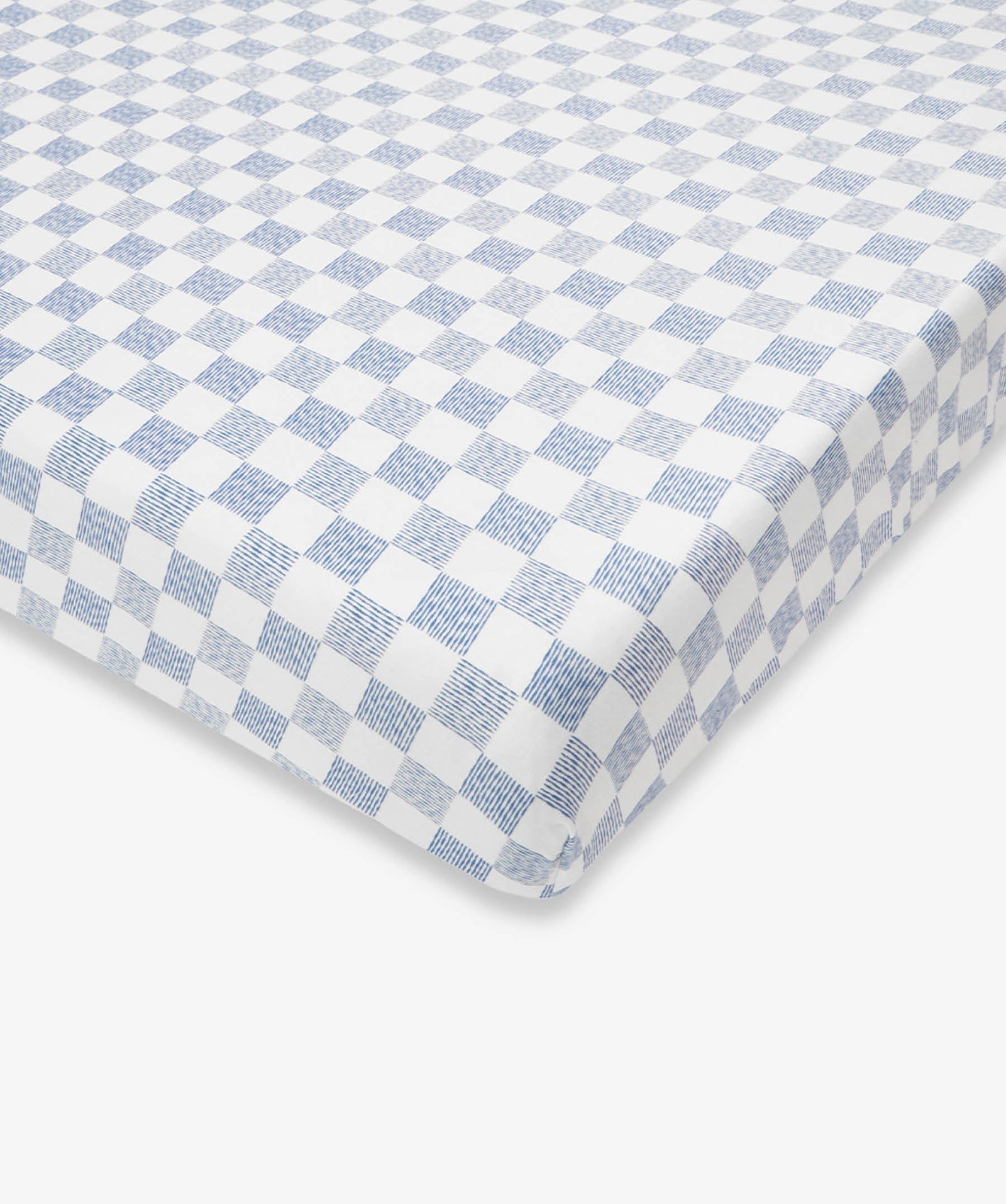 Organic Cotbed Fitted Sheet - Waves