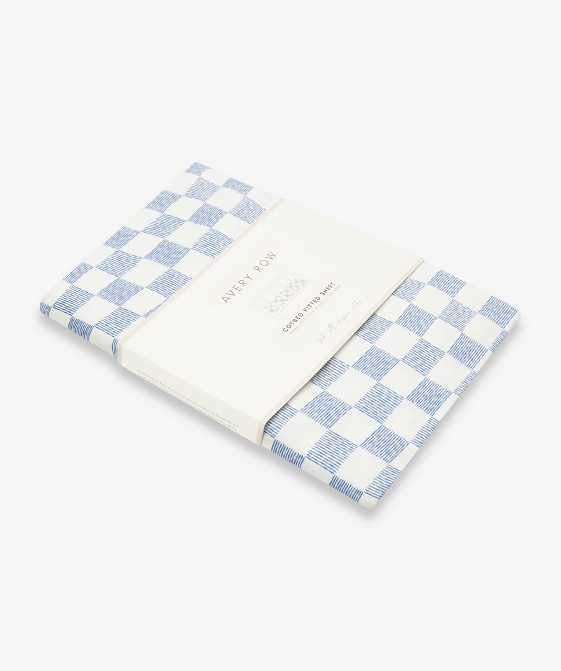 Organic Cotbed Fitted Sheet - Waves