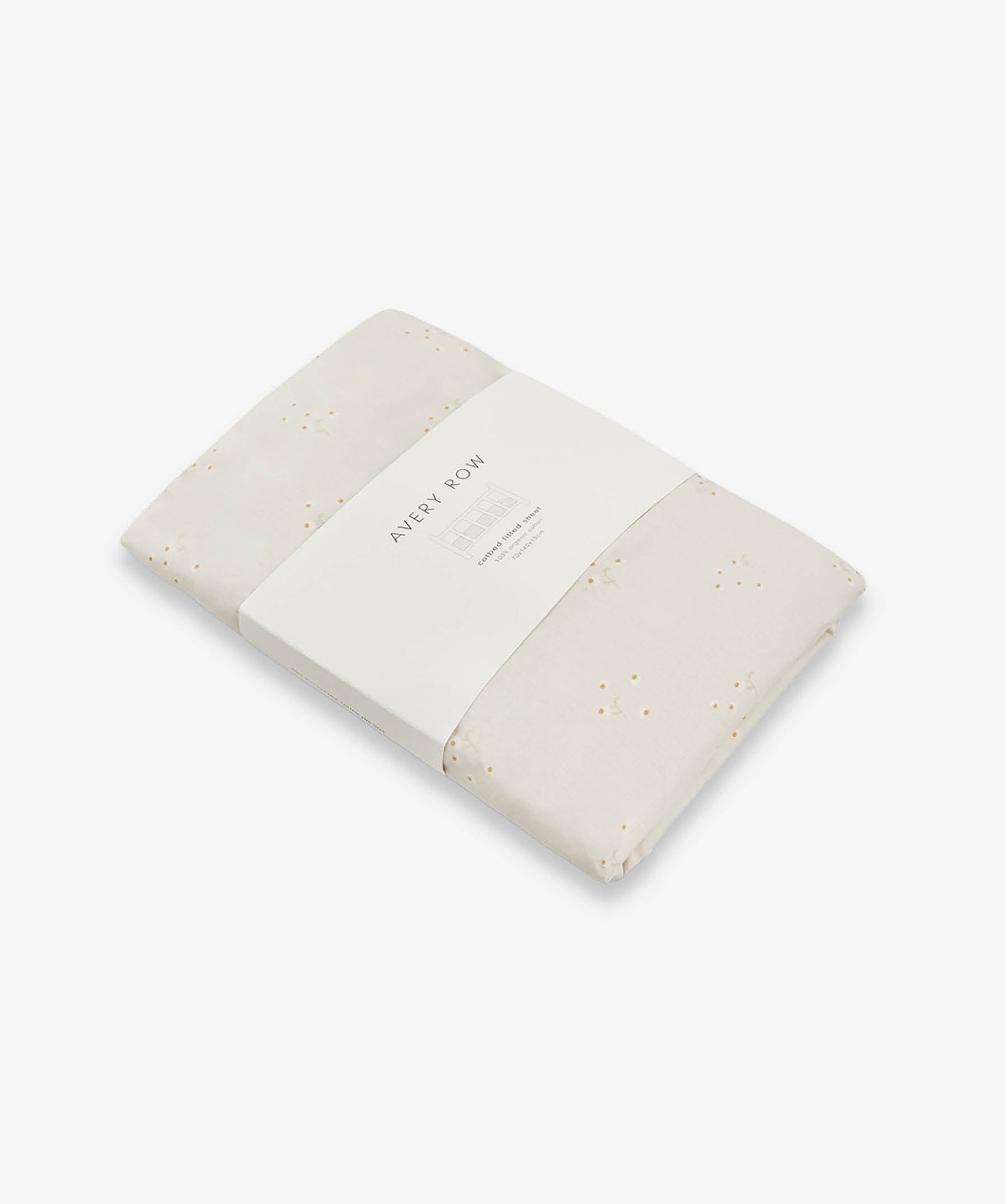Organic Cotbed Fitted Sheet - Wild Chamomile