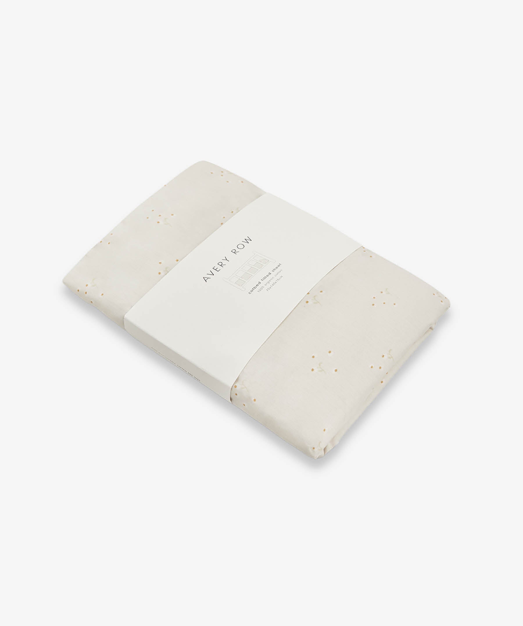 Organic Cotbed Fitted Sheet - Wild Chamomile