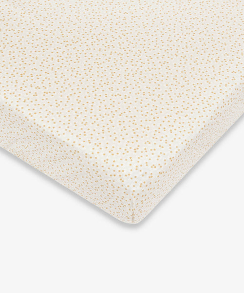 Organic Cotbed Fitted Sheet - Daisy Meadow