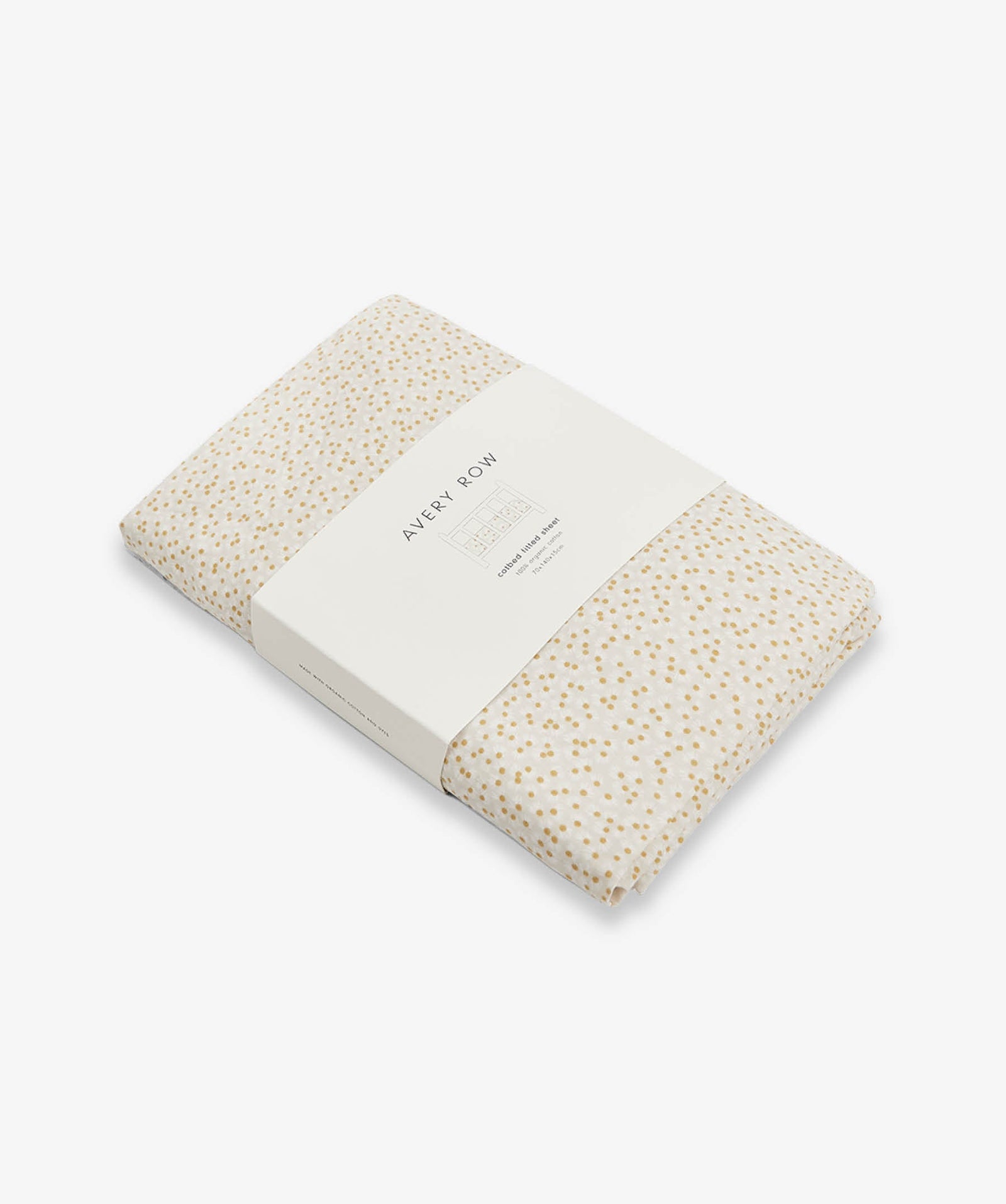 Organic Cotbed Fitted Sheet - Daisy Meadow