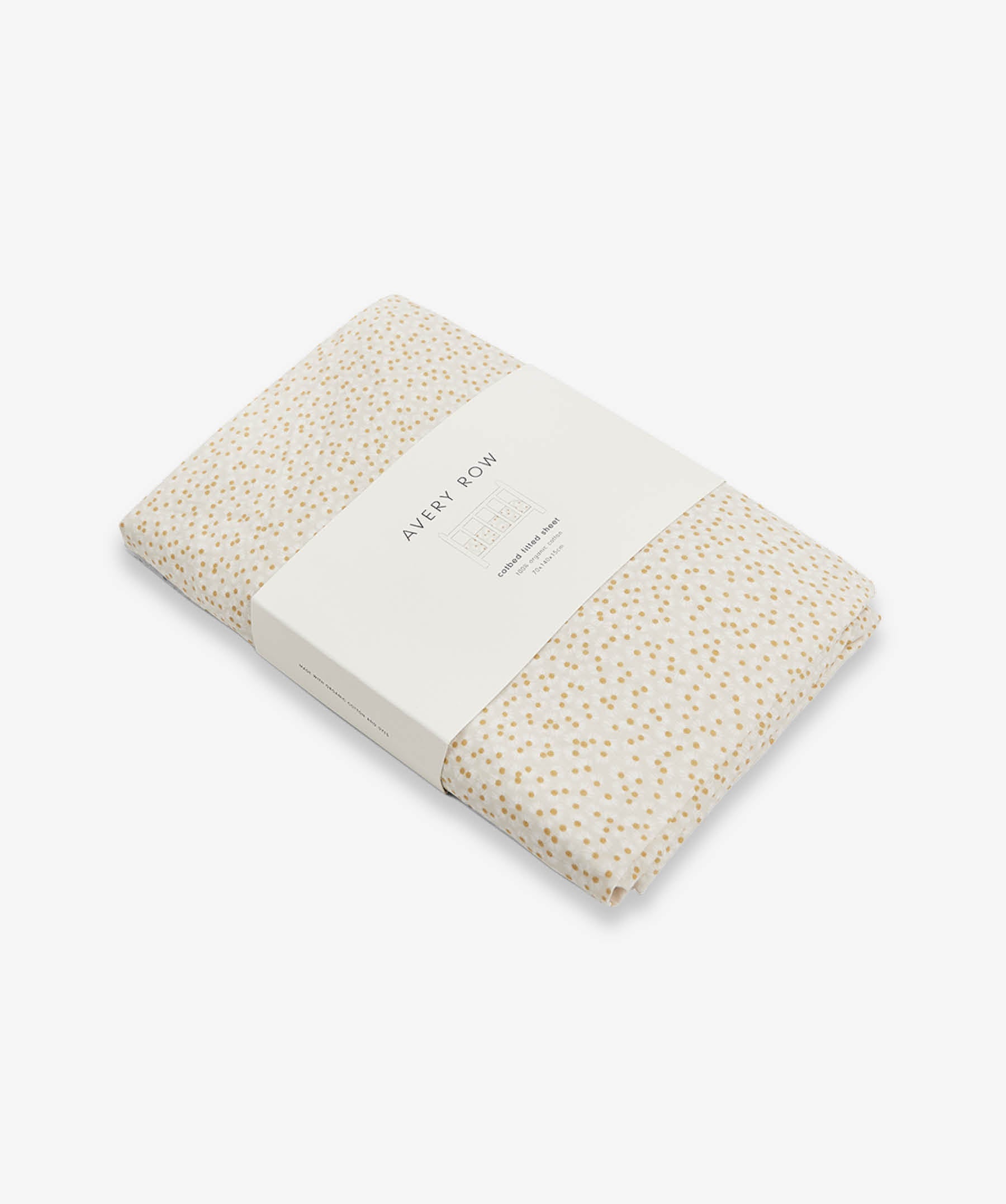 Organic Cotbed Fitted Sheet - Daisy Meadow