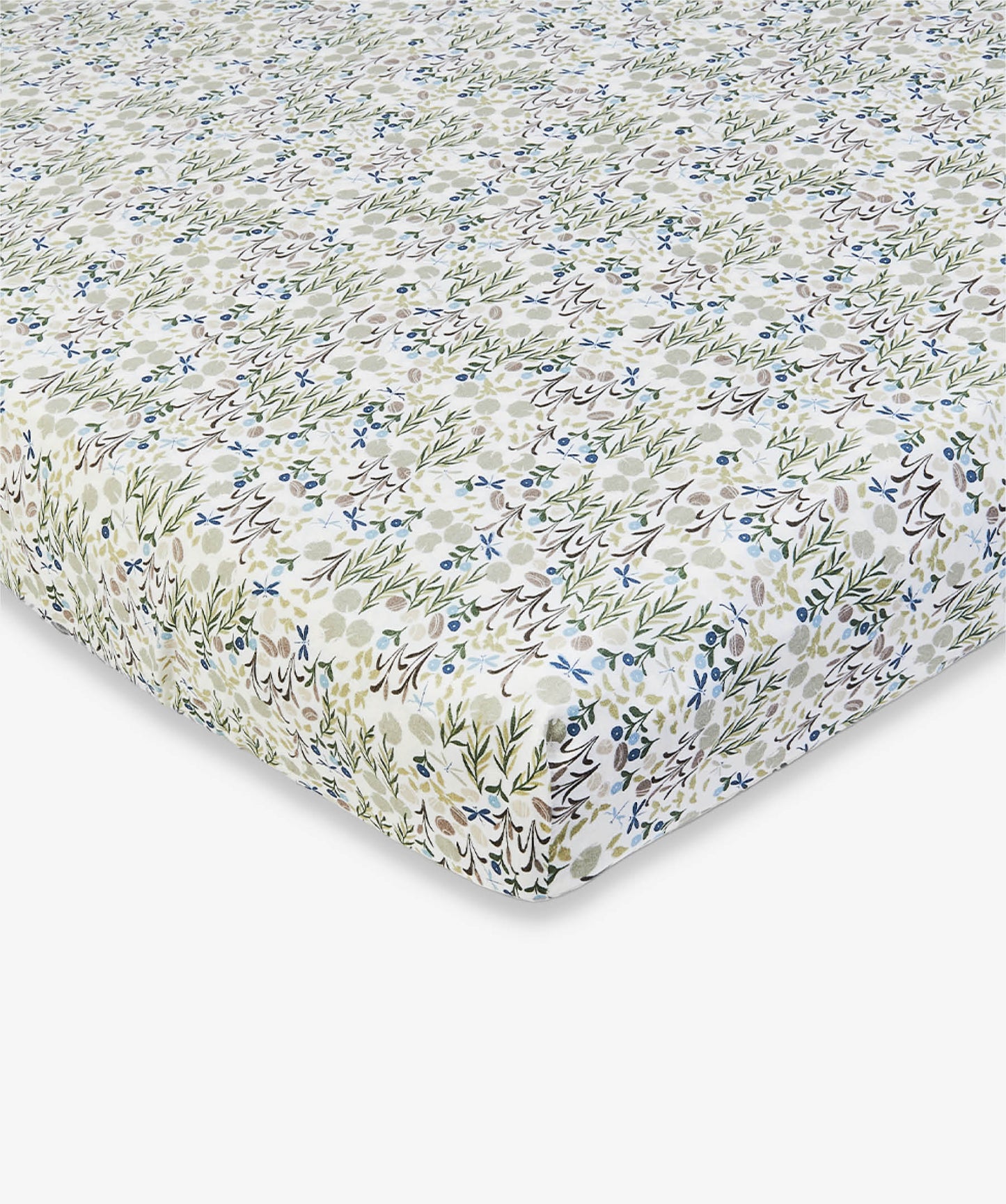 Organic Cotbed Fitted Sheet - Riverbank