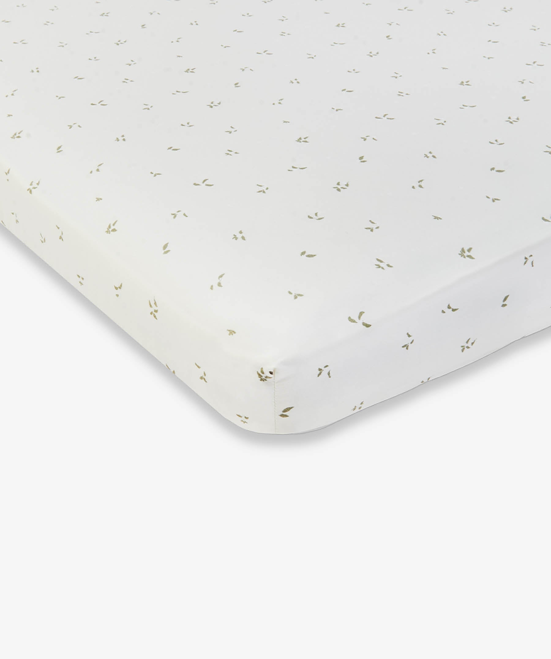 Organic Cotbed Fitted Sheet - Nettle Scatter
