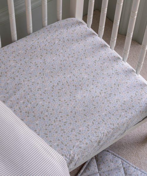 Organic Cotbed Fitted Sheet - Nature Trail