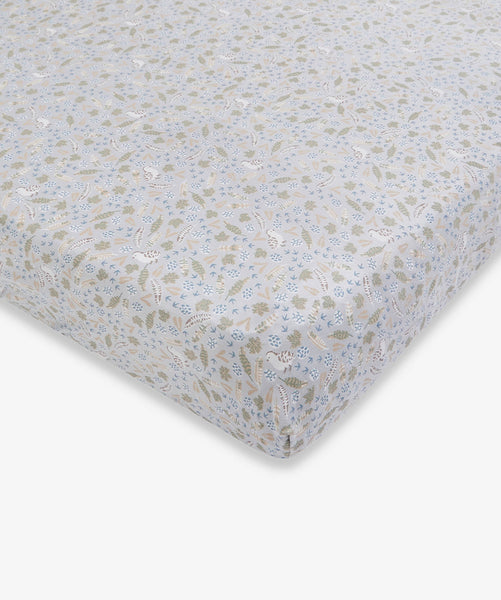Organic Cotbed Fitted Sheet - Nature Trail