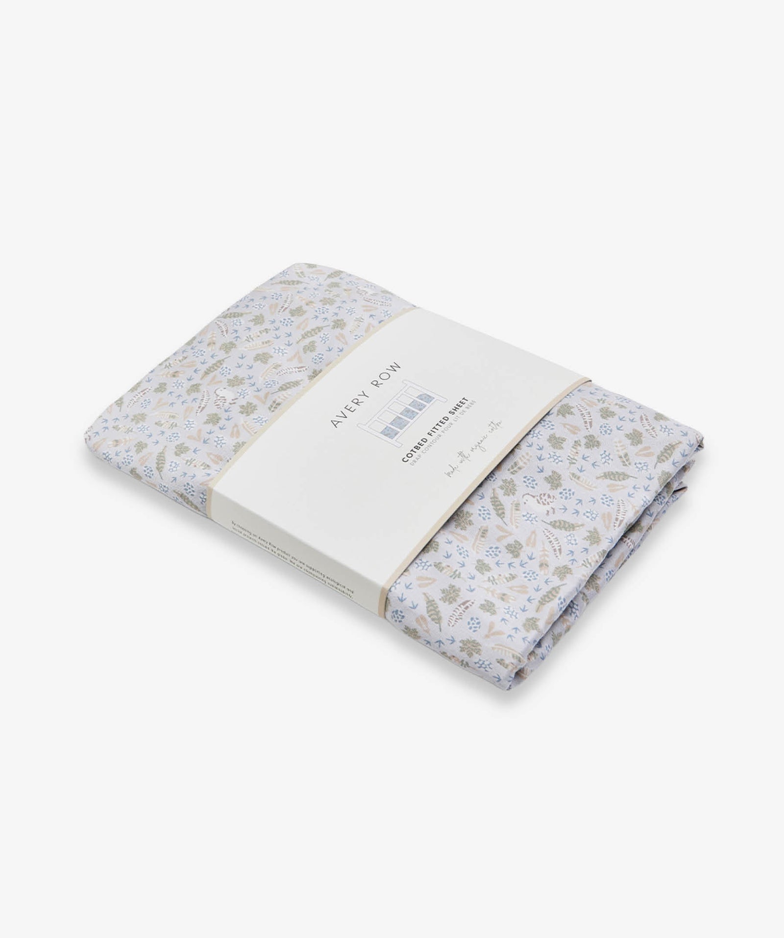 Organic Cotbed Fitted Sheet - Nature Trail