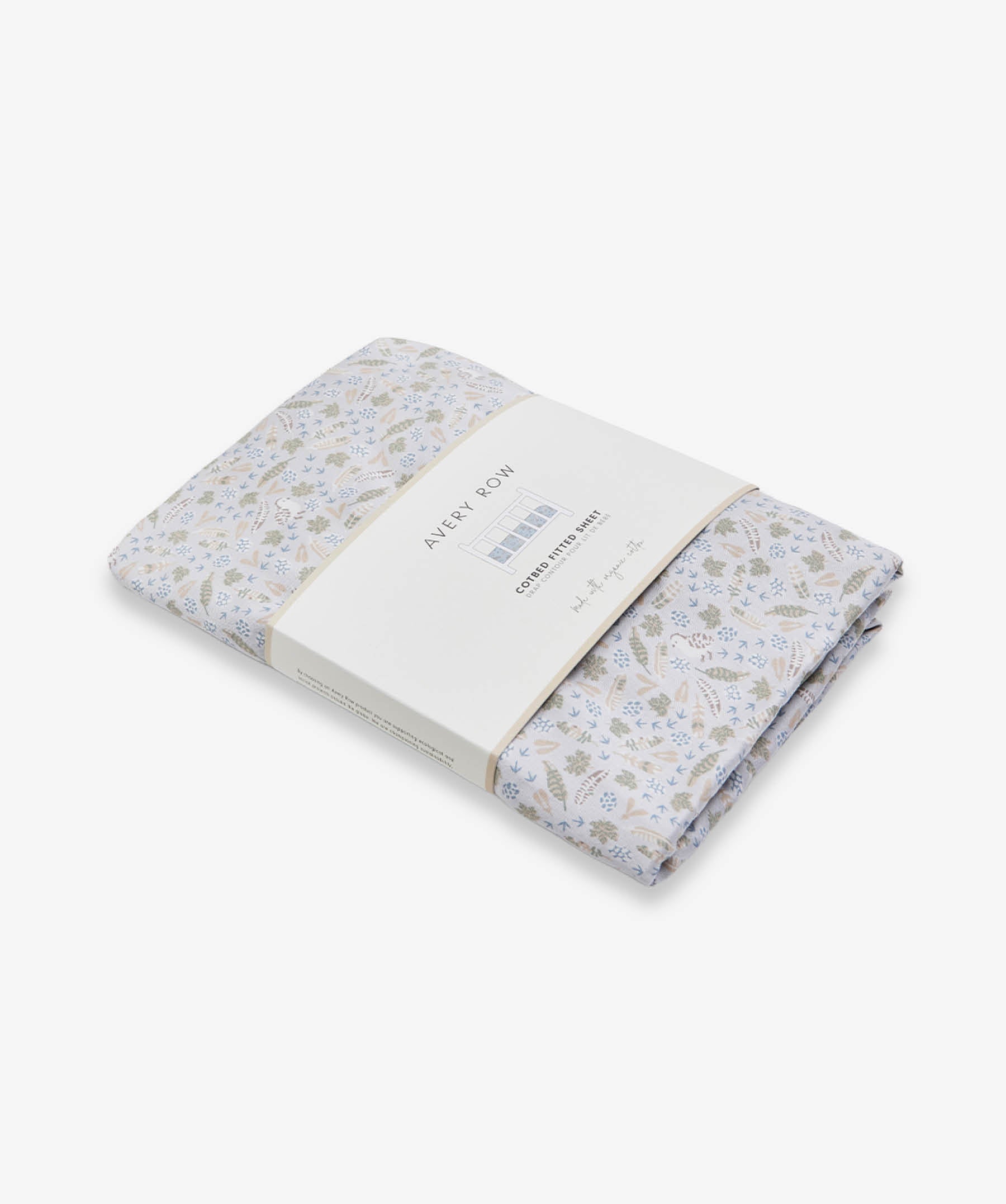 Organic Cotbed Fitted Sheet - Nature Trail