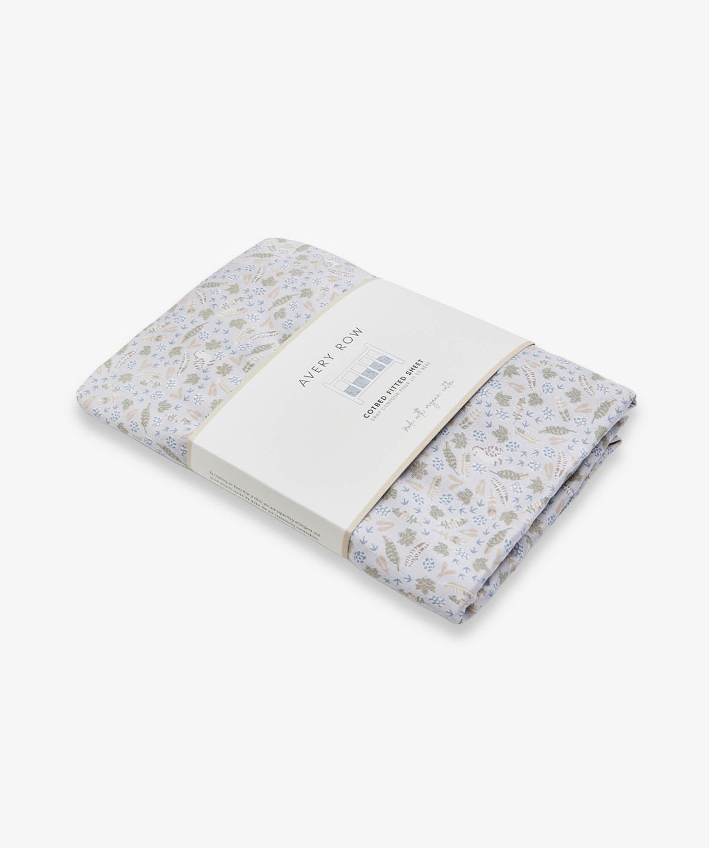 Organic Cotbed Fitted Sheet - Nature Trail