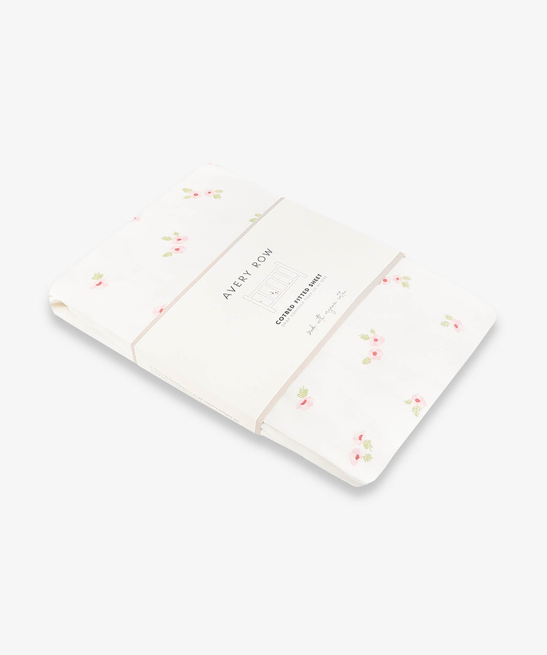 Organic Cotbed Fitted Sheet - Anemone