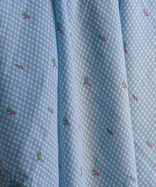Organic Cotton Baby Muslin Swaddles, Set of 2 - Little Farm / Radish