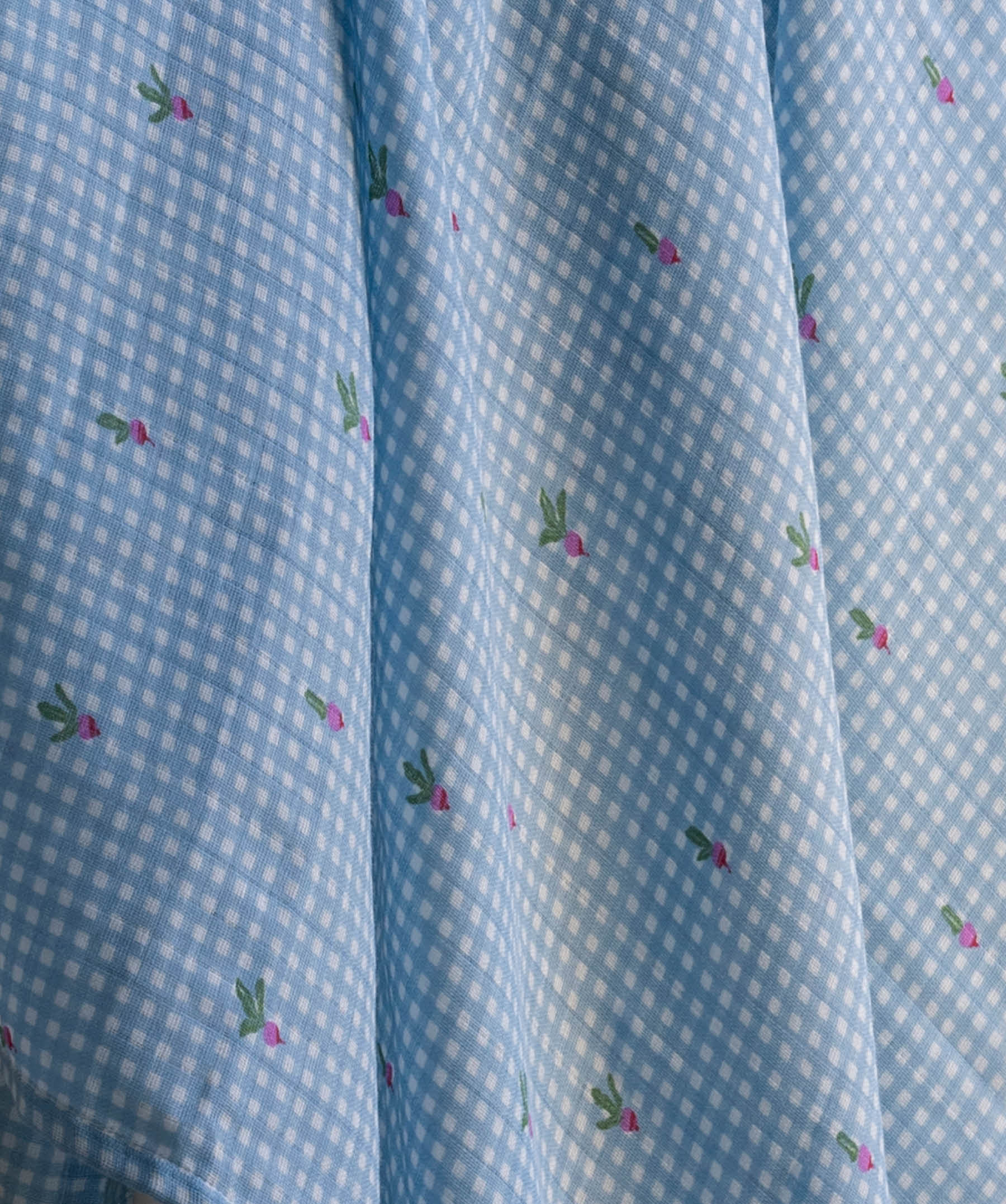 Organic Cotton Baby Muslin Swaddles, Set of 2 - Little Farm / Radish