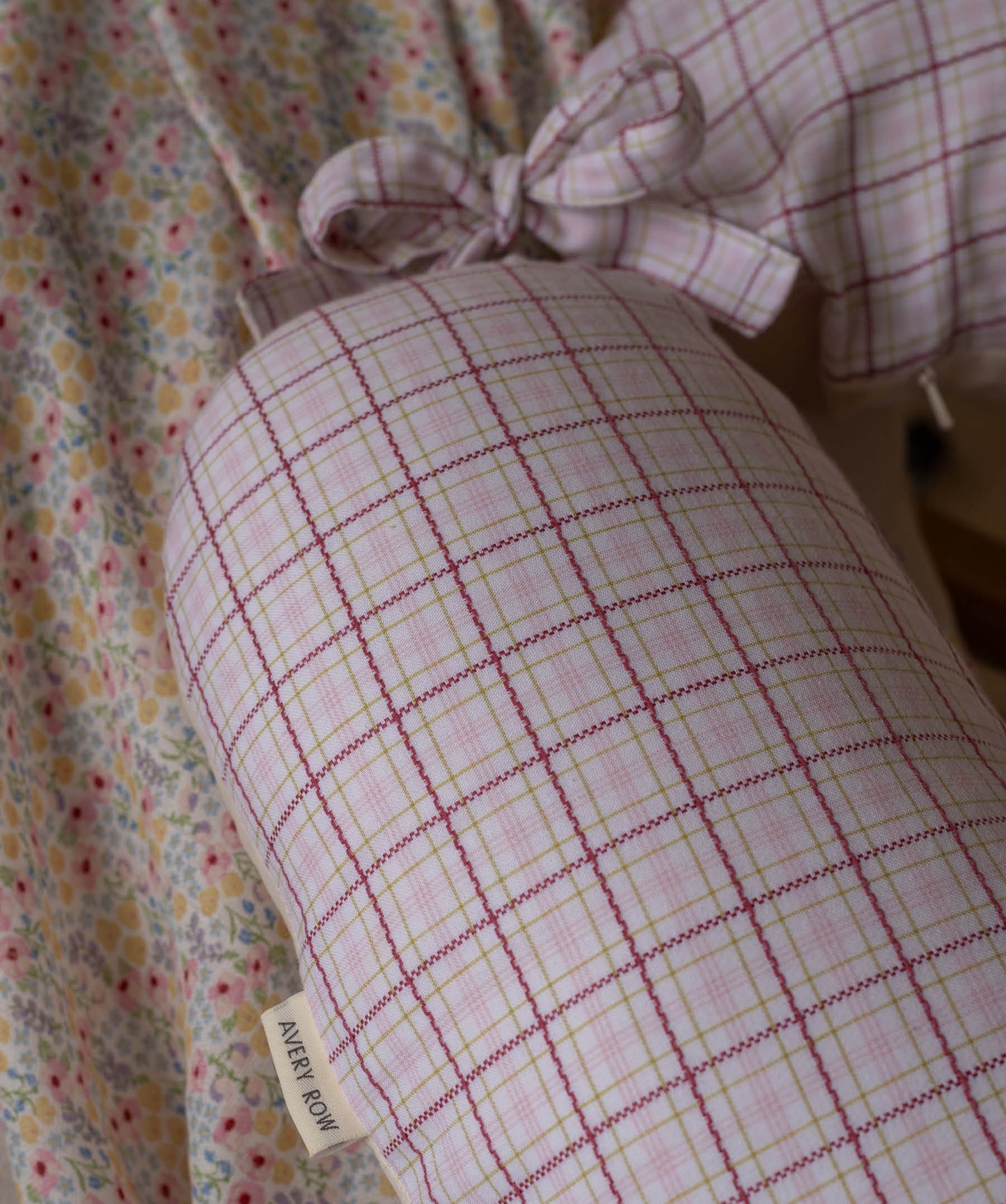 Nursing Pillow - Pink Check