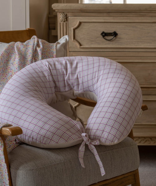 Nursing Pillow - Pink Check