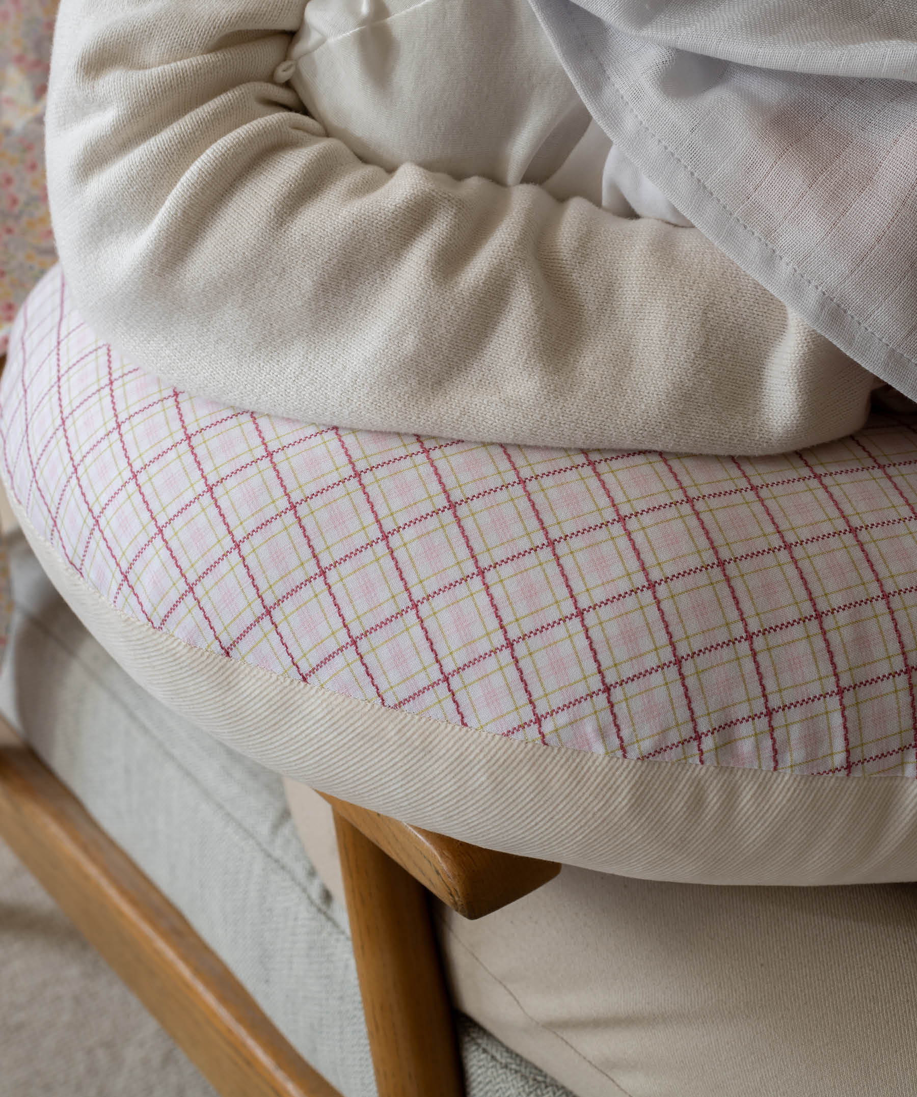 Nursing Pillow - Pink Check