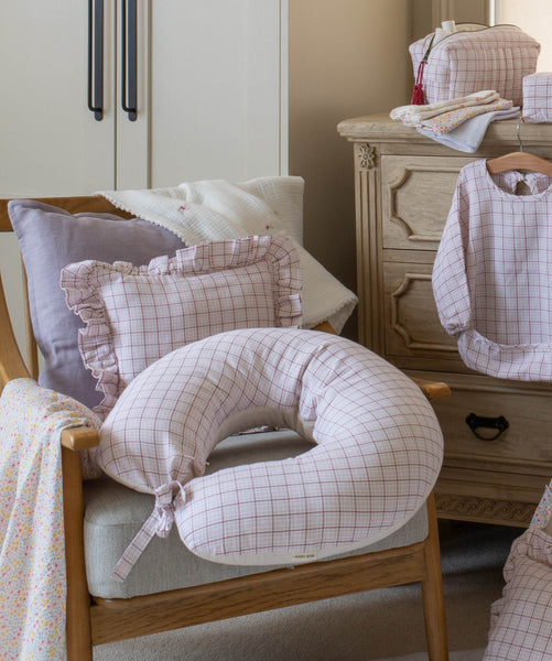 Nursing Pillow - Pink Check