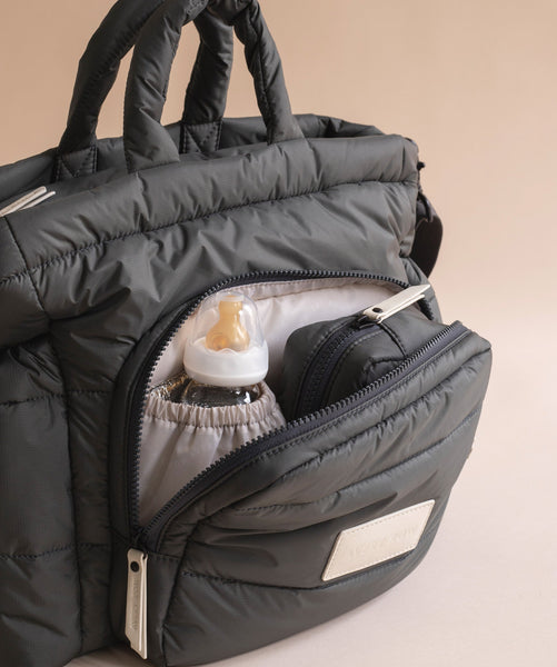 Baby Changing Tote Bag - Soft Black