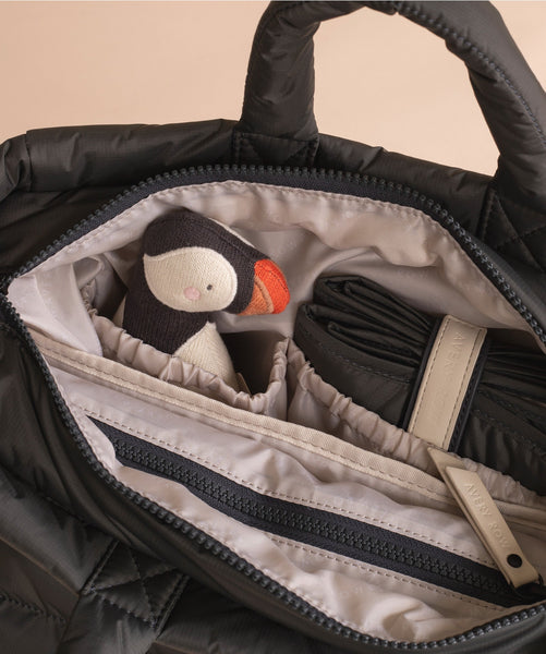 Baby Changing Tote Bag - Soft Black