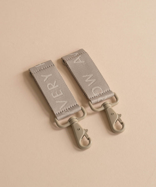 Logo Pram Bag Clips - Oyster
