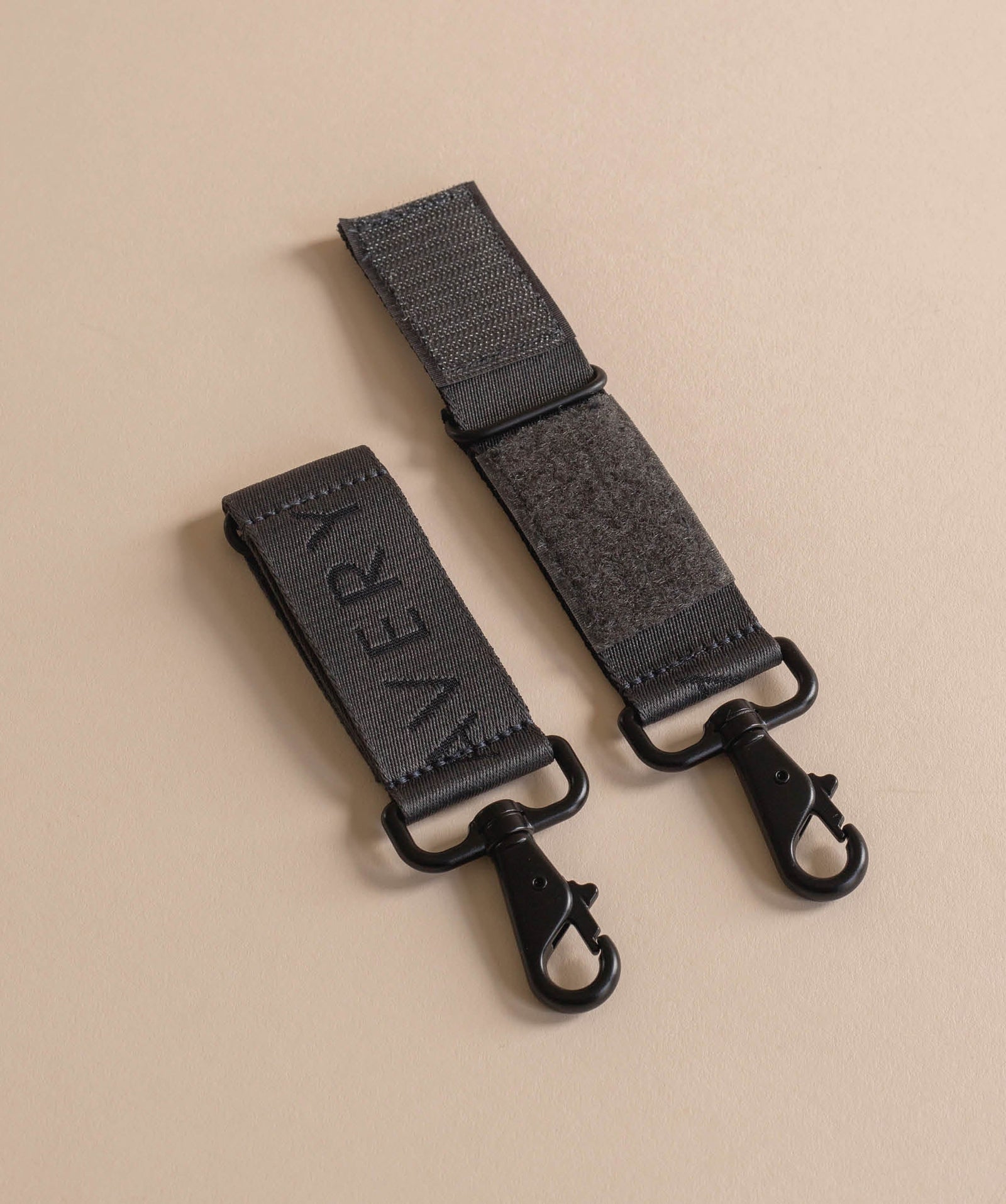 Logo Pram Bag Clips - Soft Black